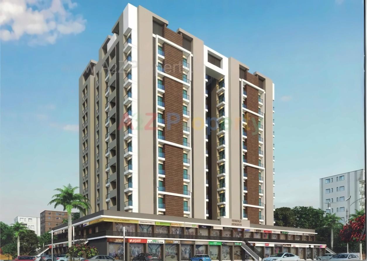 3D Elevation of real estate project Shreeji Heights located at Veraval, Gir Somnath, Gujarat