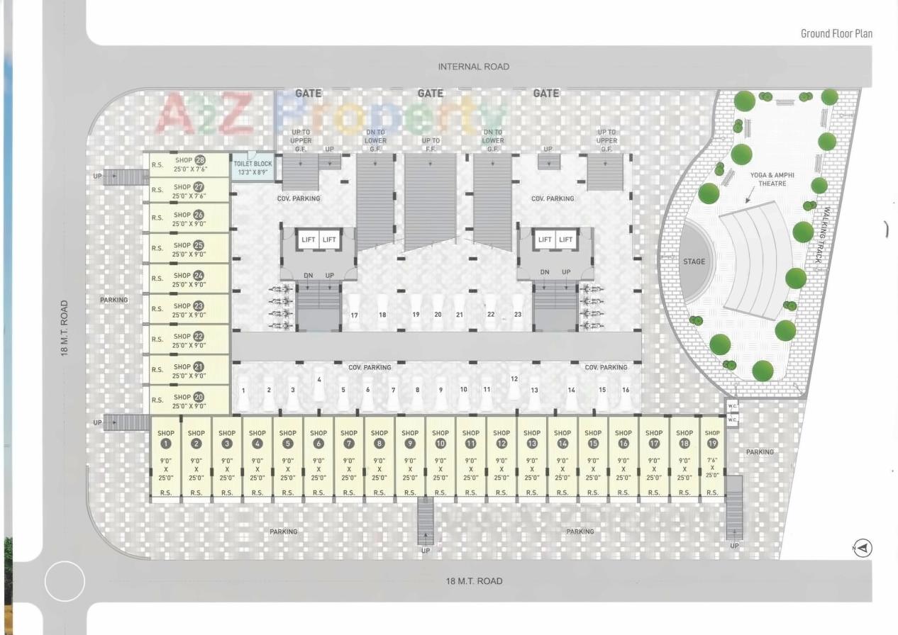 Layout of real estate project Shreeji Heights located at Veraval, Gir Somnath, Gujarat