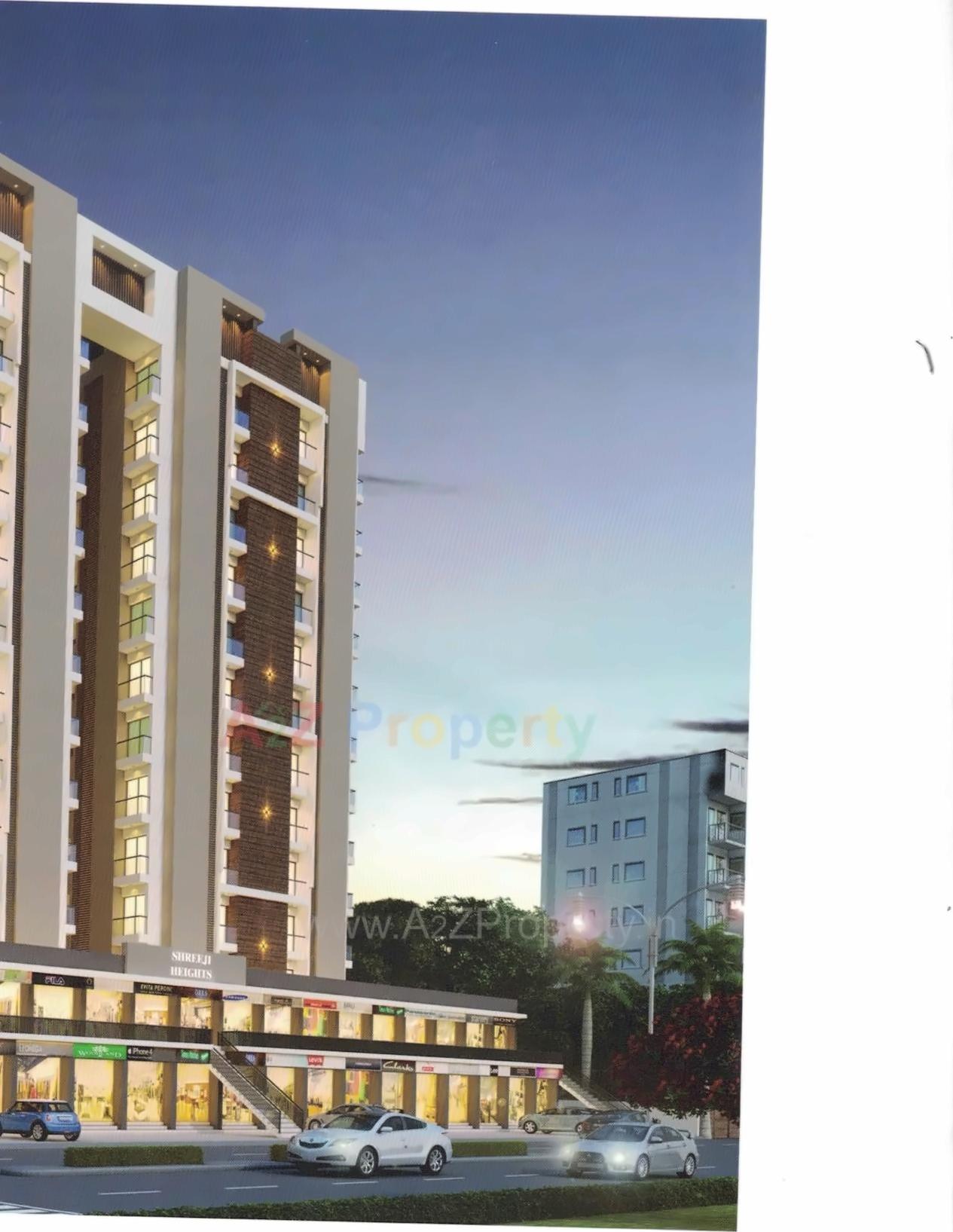 3D Elevation of real estate project Shreeji Heights located at Veraval, Gir Somnath, Gujarat