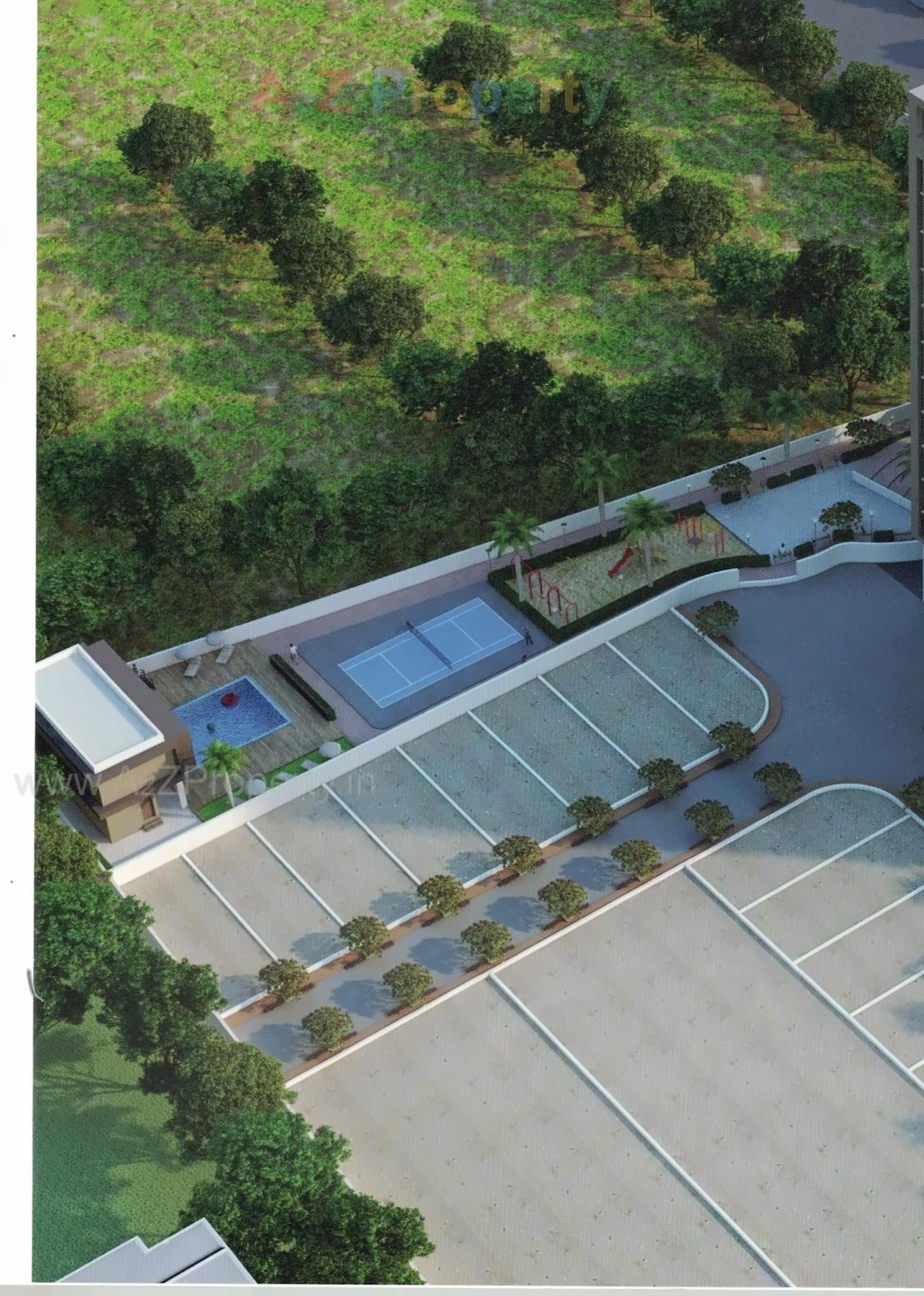 3D Elevation of real estate project Shreeji Heights located at Veraval, Gir Somnath, Gujarat