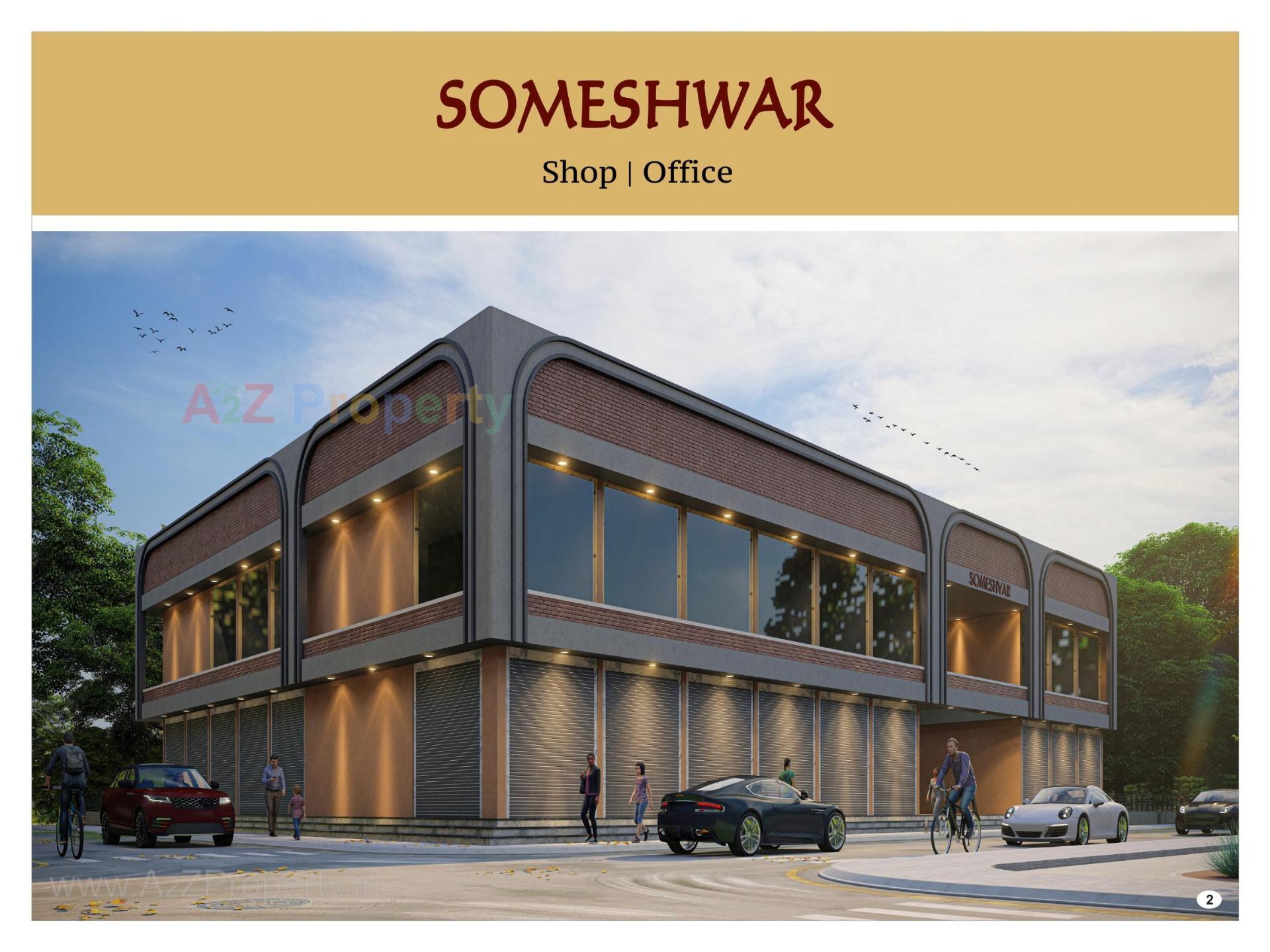3D Elevation of real estate project Someshwar located at Veraval, Gir Somnath, Gujarat