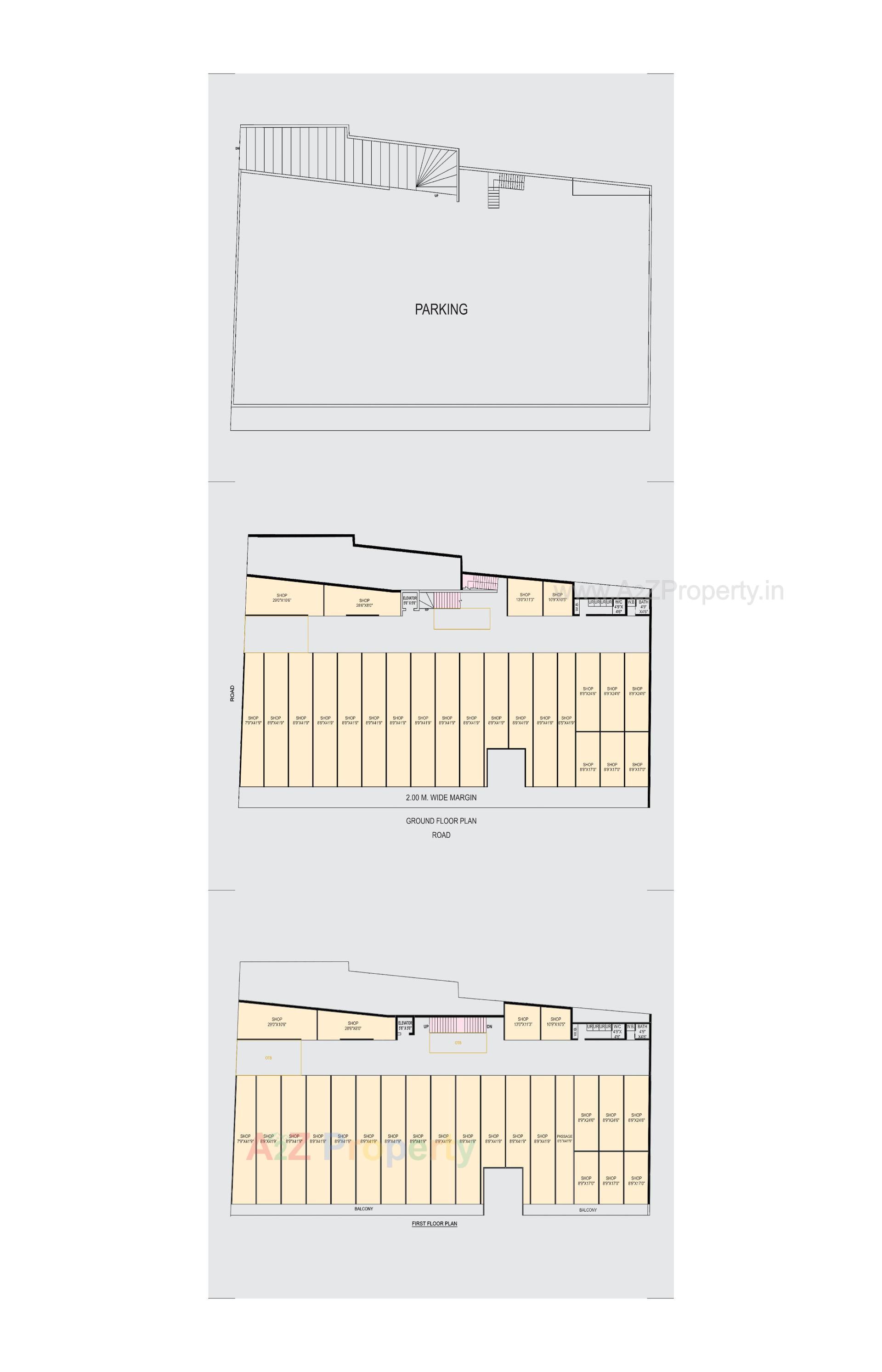 Layout of real estate project Tirthraj located at Gir Somnath, Gir Somnath, Gujarat