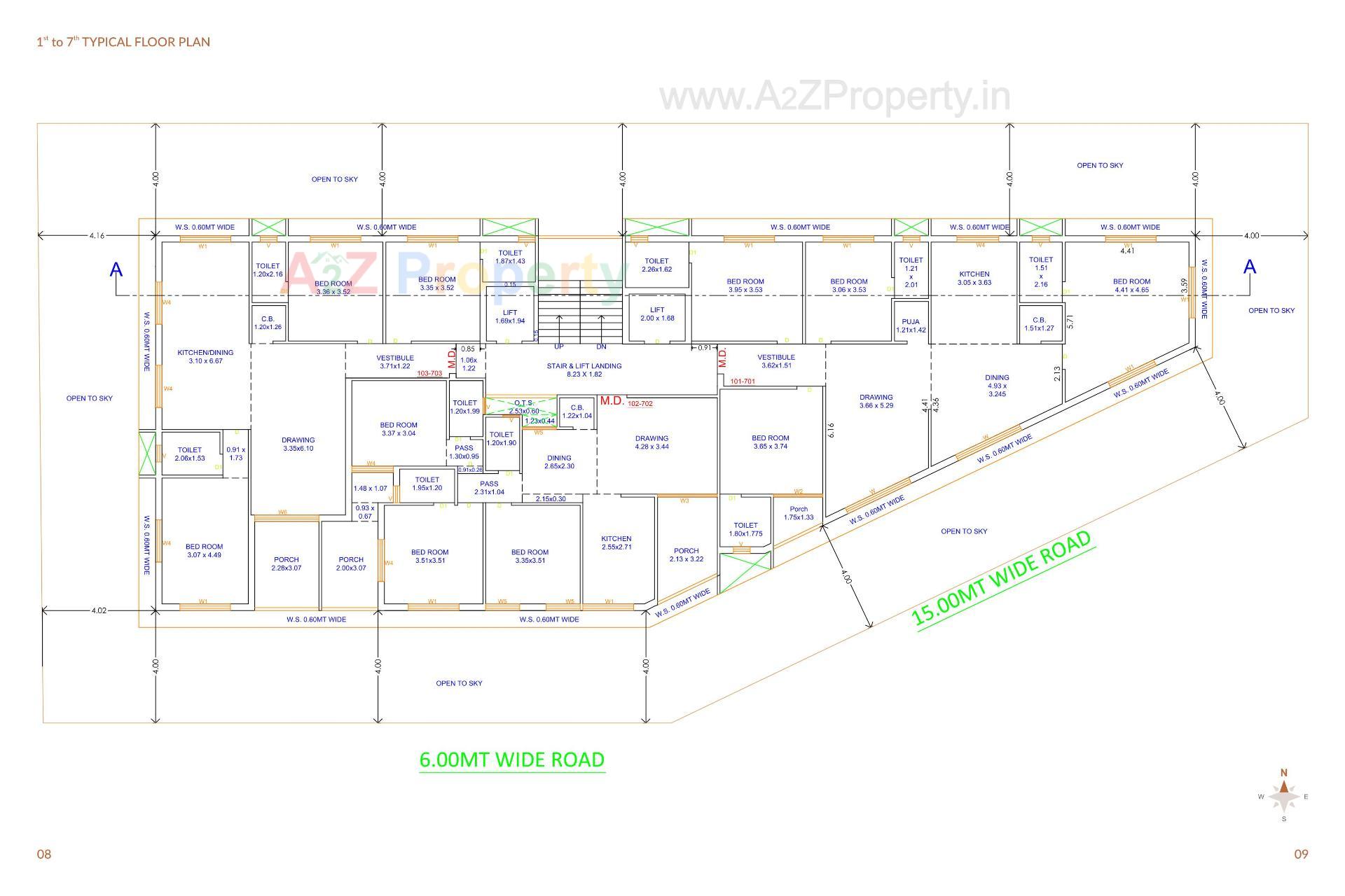 Layout of real estate project Aangan Exotica located at Jamnagar, Jamnagar, Gujarat