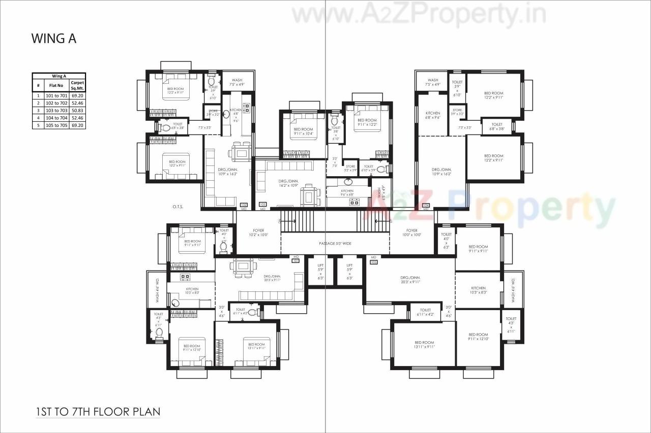 Layout of real estate project Aarav Heights located at City, Jamnagar, Gujarat