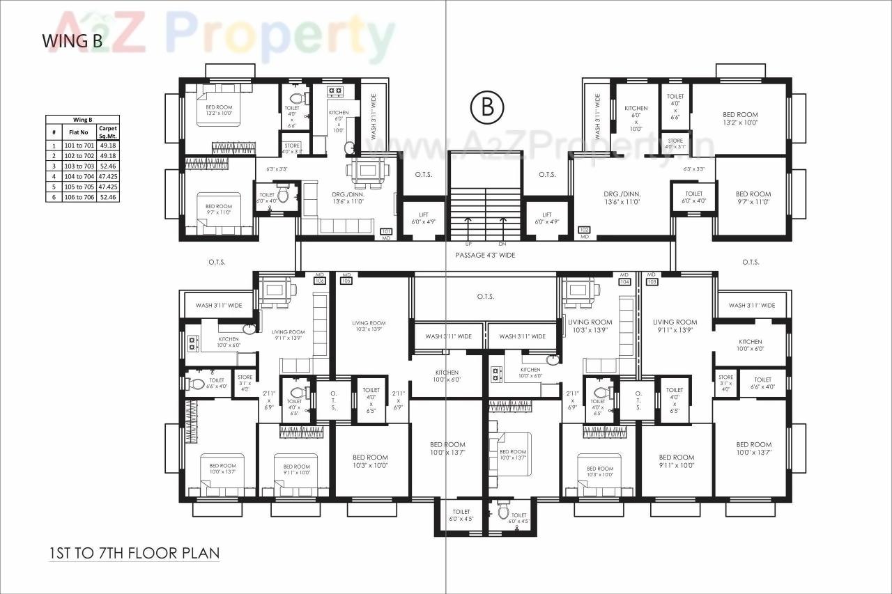 Layout of real estate project Aarav Heights located at City, Jamnagar, Gujarat