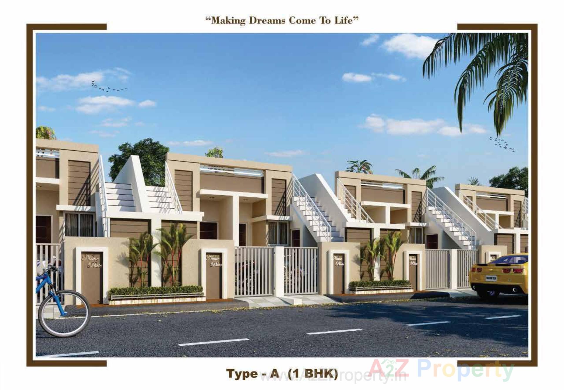 3D Elevation of real estate project Aarish Villas located at Jamnagar, Jamnagar, Gujarat