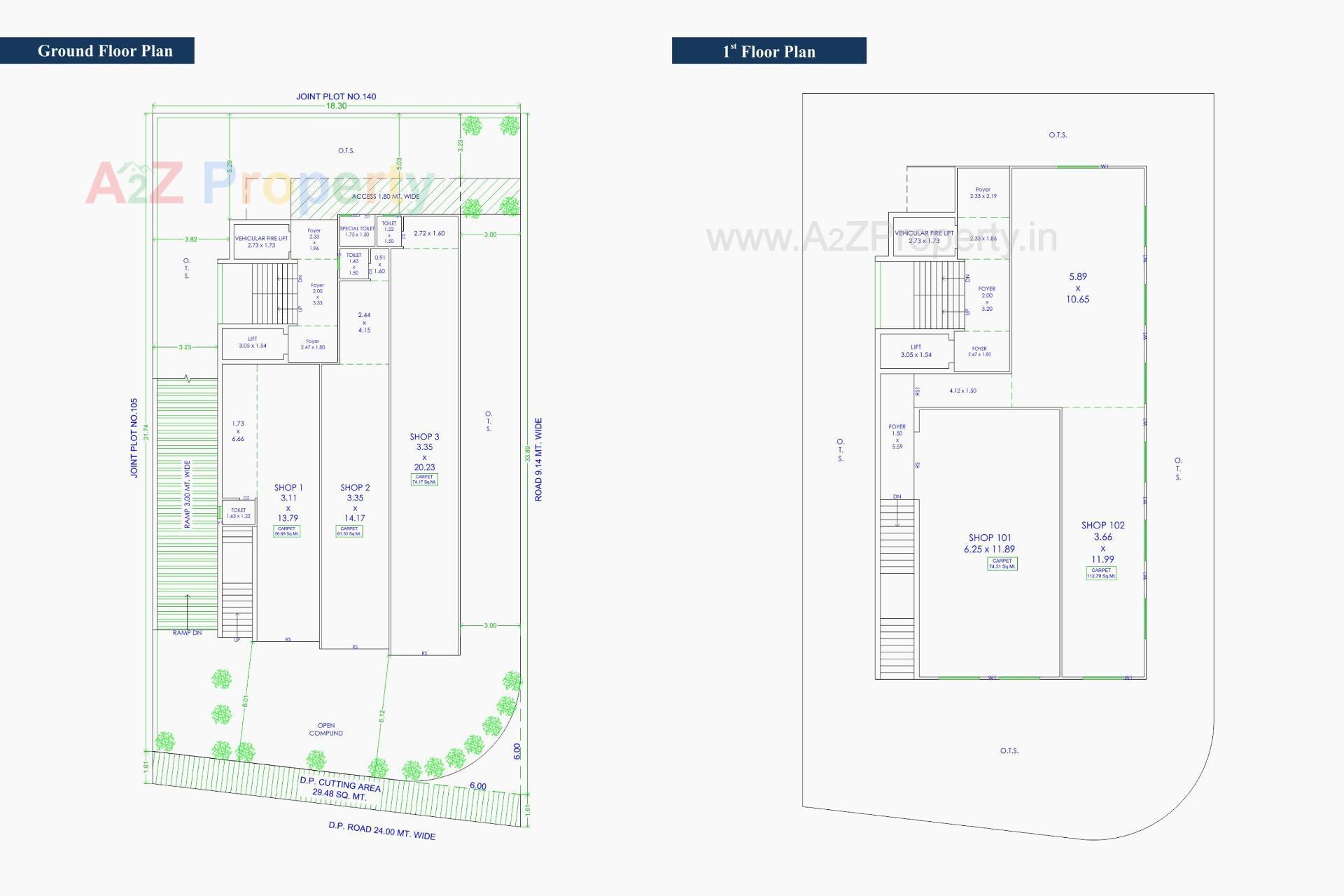 Layout of real estate project Aaron Skyz located at Jamnagar, Jamnagar, Gujarat