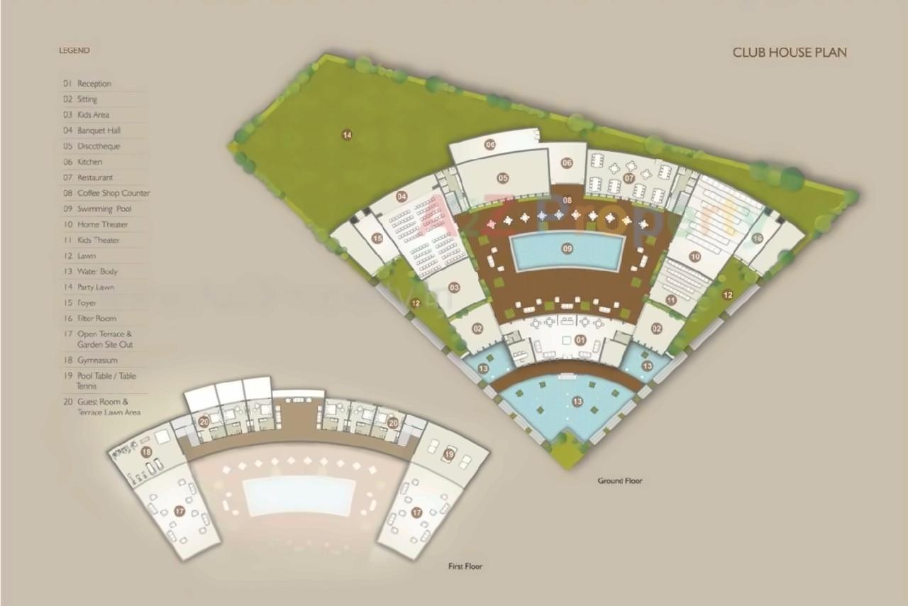 Layout of real estate project Aarya Bhagwati located at Ravalsar, Jamnagar, Gujarat