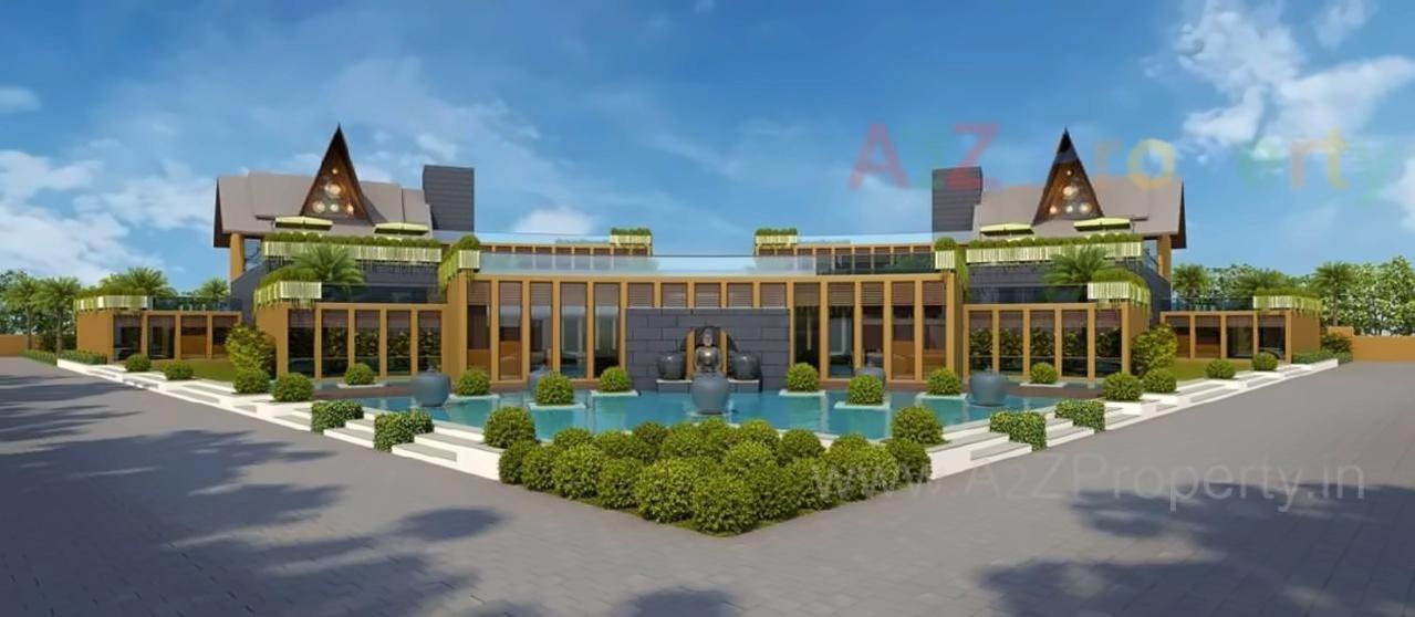 3D Elevation of real estate project Aarya Bhagwati located at Ravalsar, Jamnagar, Gujarat