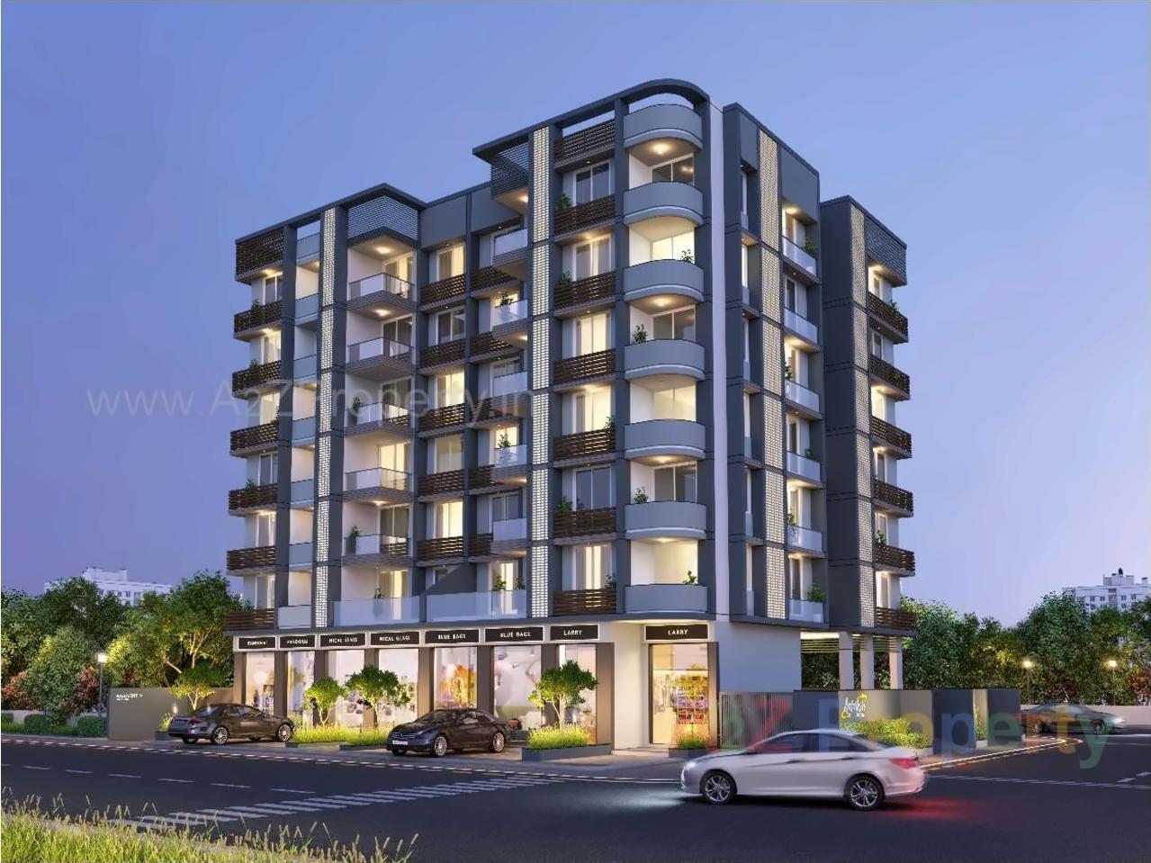 3D Elevation of real estate project Antrix Annexe located at Jamnagar, Jamnagar, Gujarat
