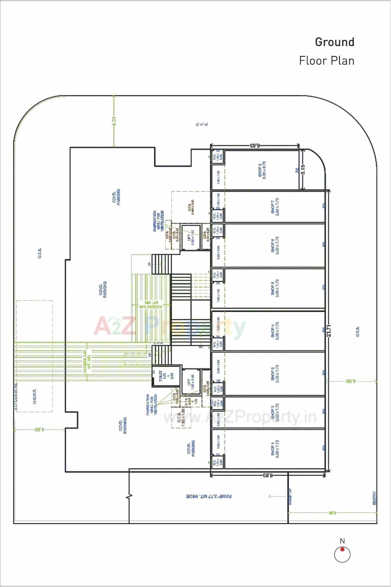Layout of real estate project Antrix Annexe located at Jamnagar, Jamnagar, Gujarat