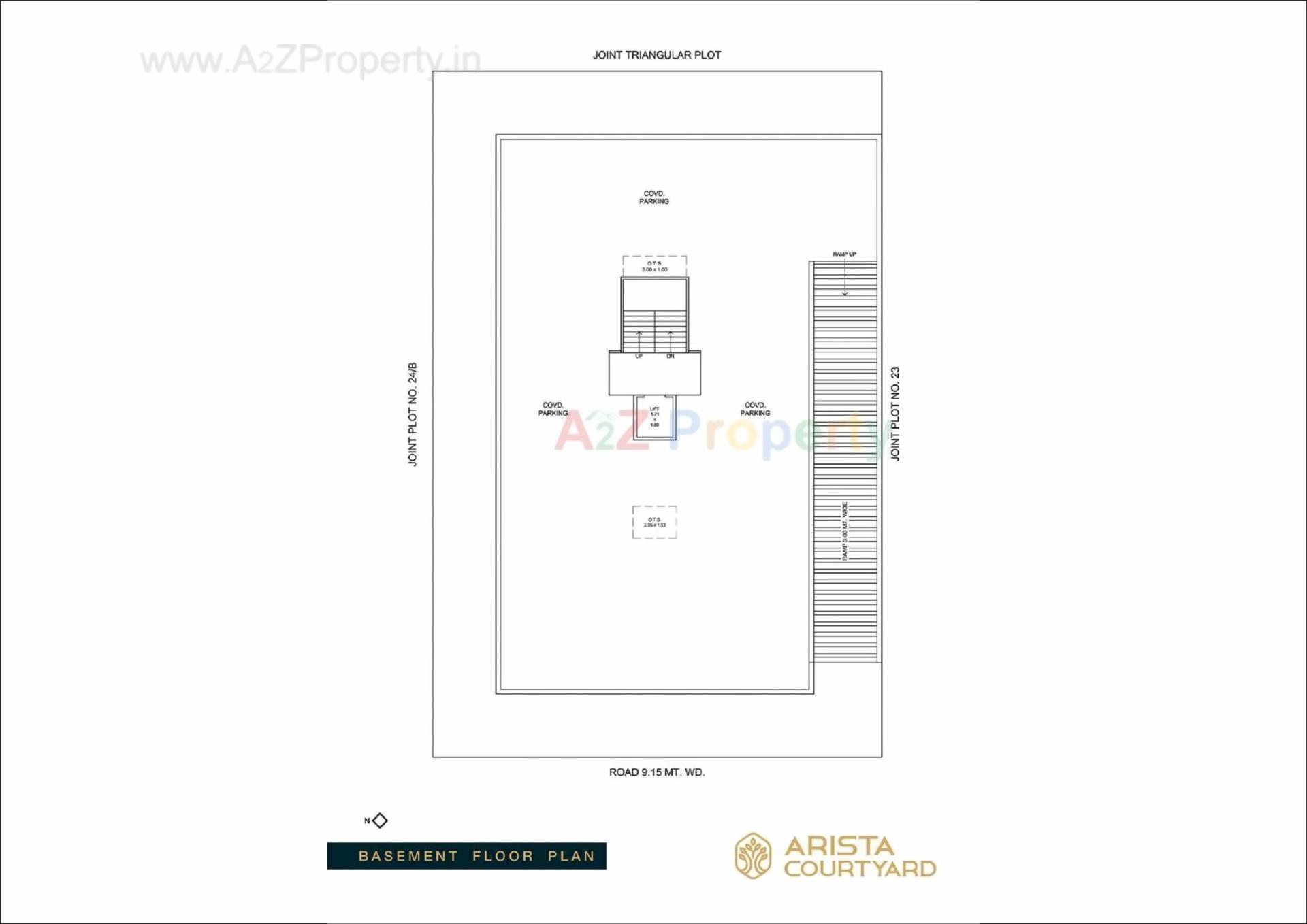 Layout of real estate project Arista Courtyard located at Jamnagar, Jamnagar, Gujarat