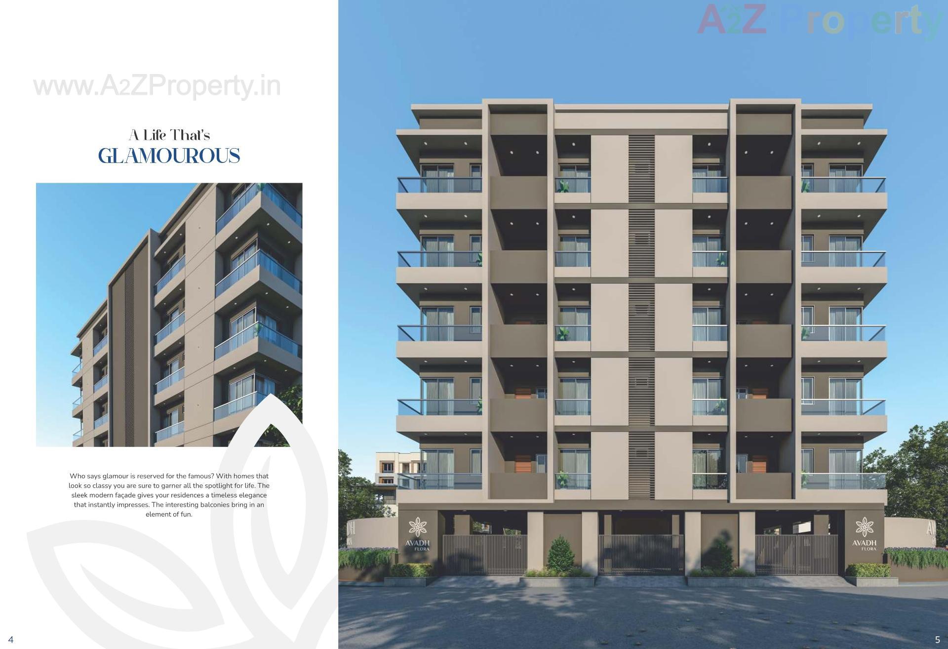 3D Elevation of real estate project Avadh Flora located at Jamnagar, Jamnagar, Gujarat