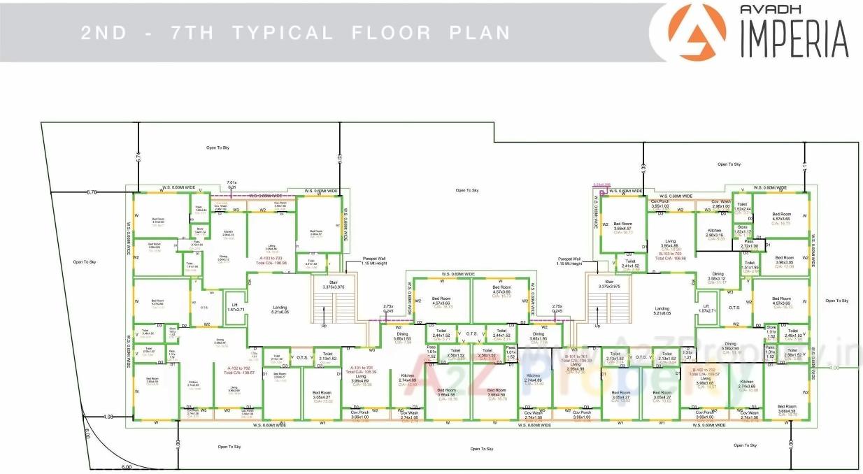 Layout of real estate project Avadh Imperia located at Jamnagar, Jamnagar, Gujarat