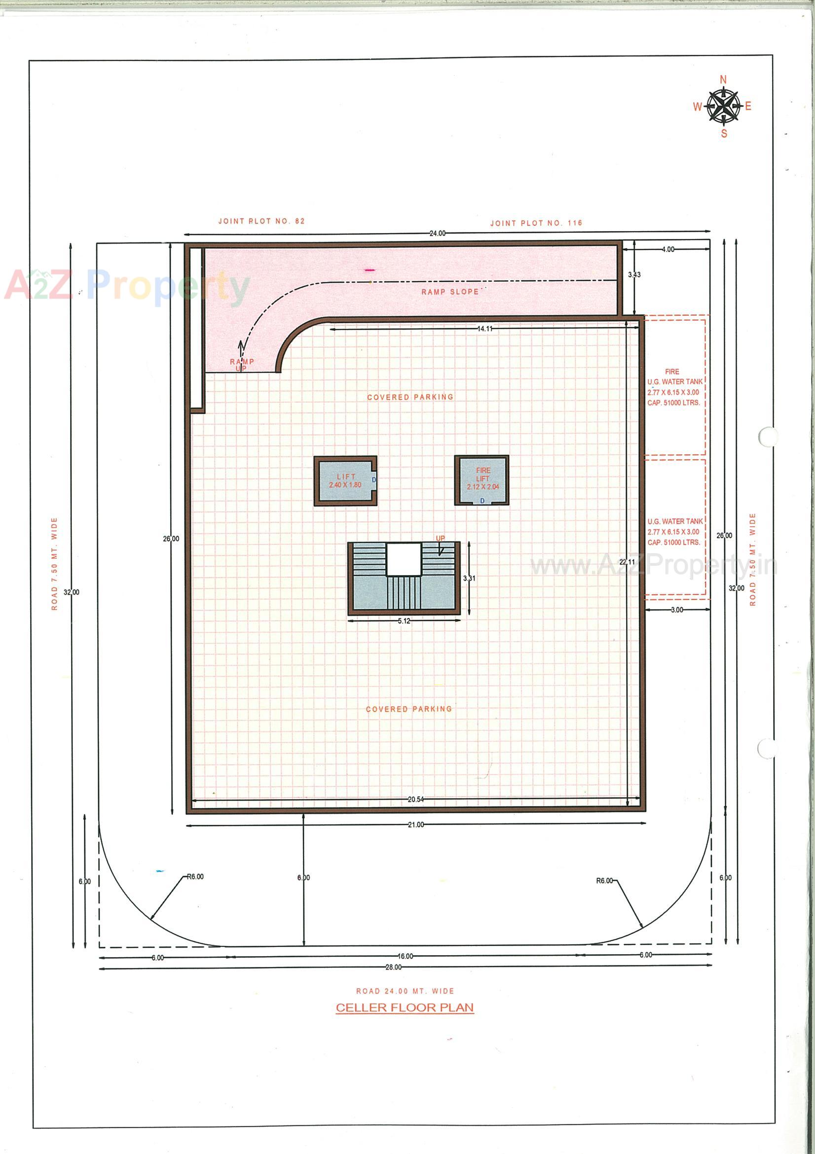 Layout of real estate project Blue Heights located at Jamnagar, Jamnagar, Gujarat