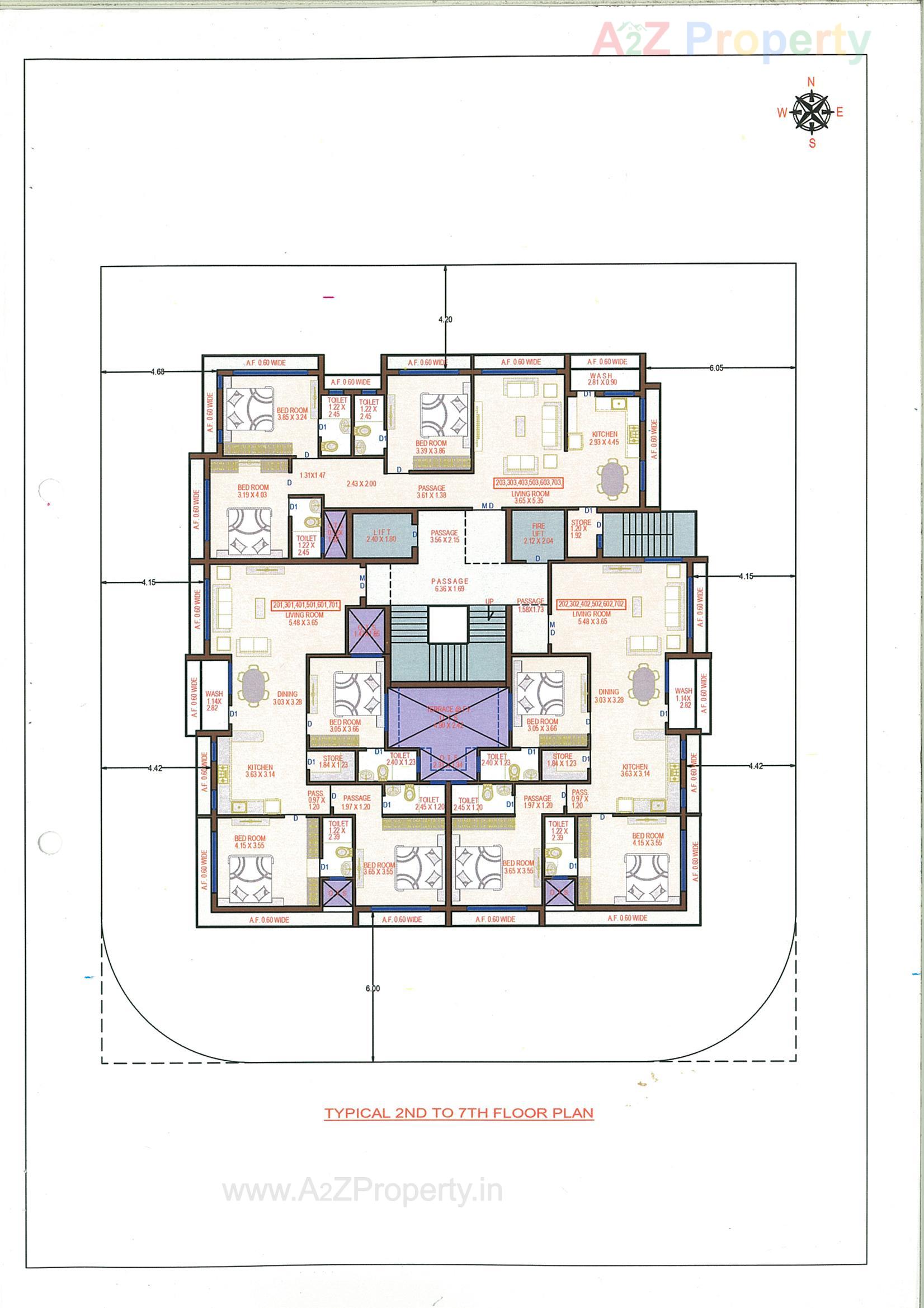 Layout of real estate project Blue Heights located at Jamnagar, Jamnagar, Gujarat