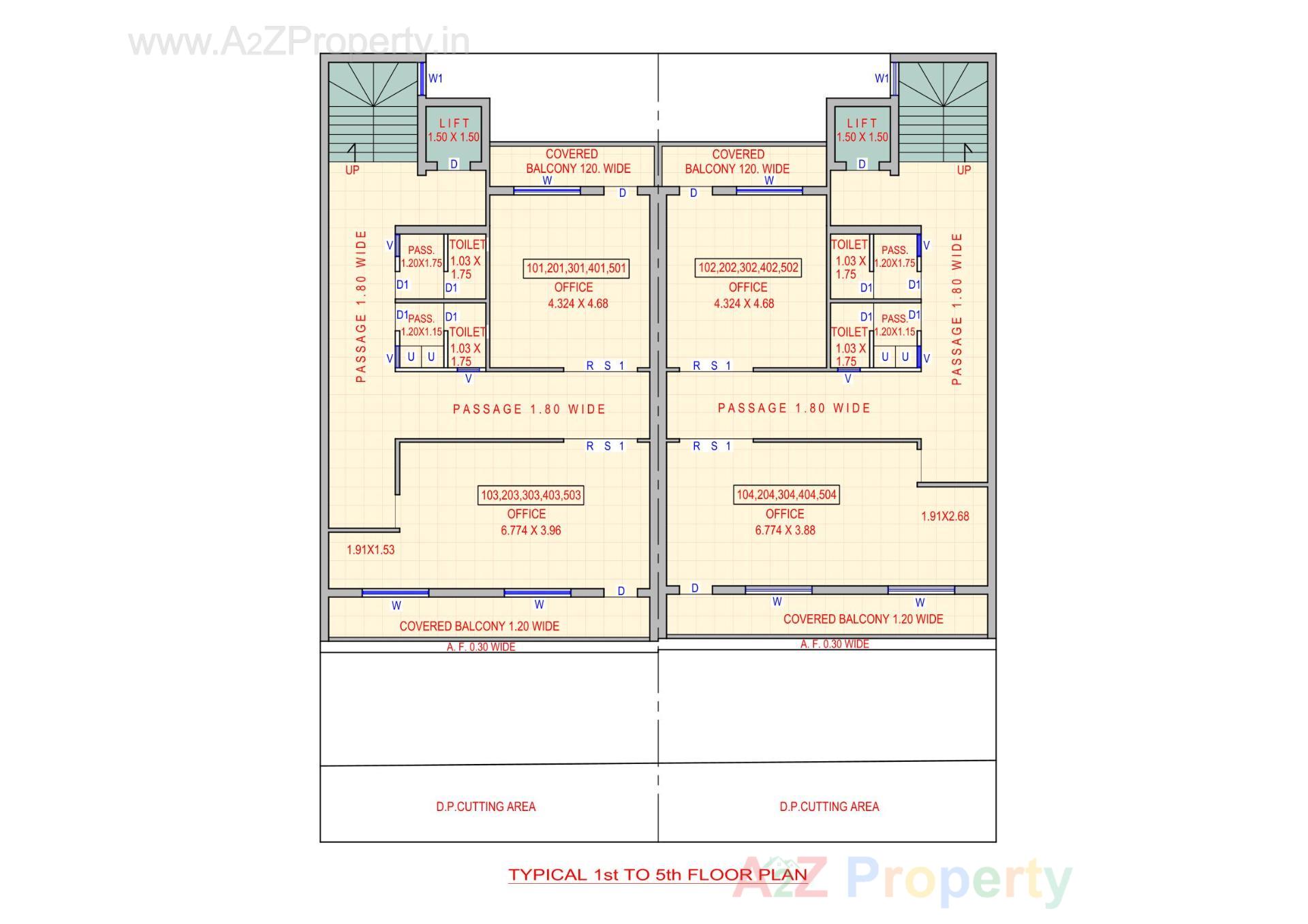 Layout of real estate project Business Plaza located at Jamnagar, Jamnagar, Gujarat