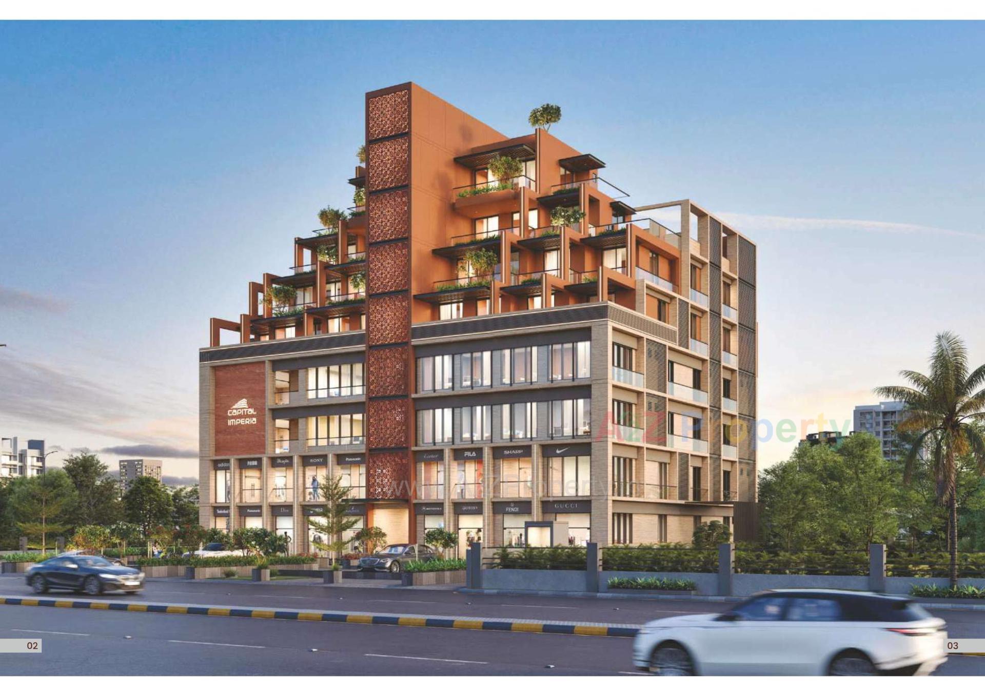 3D Elevation of real estate project Capital Imperia located at Jamnagar, Jamnagar, Gujarat