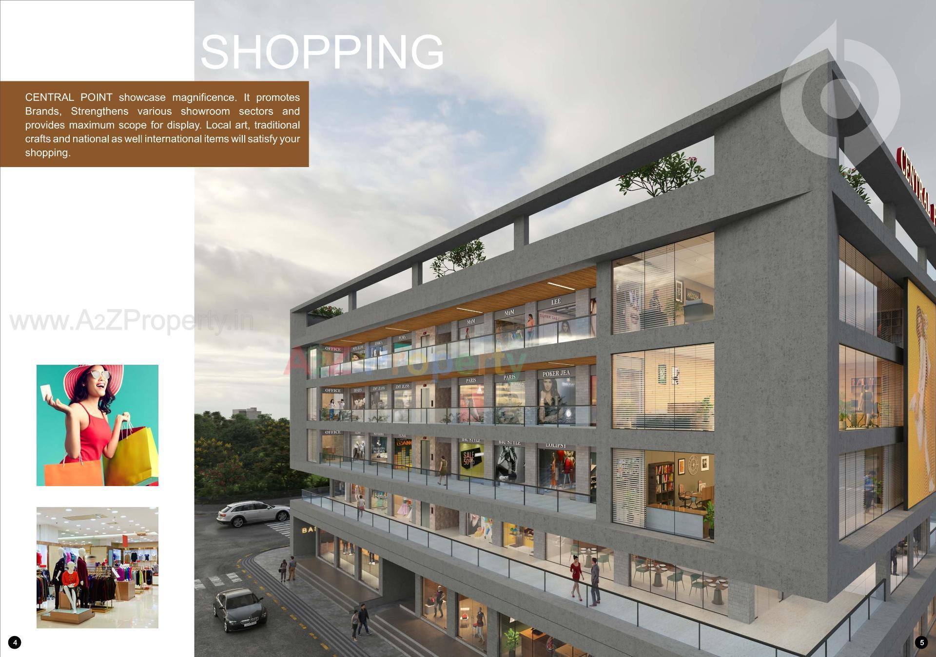 3D Elevation of real estate project Central Point located at Jamnagar, Jamnagar, Gujarat