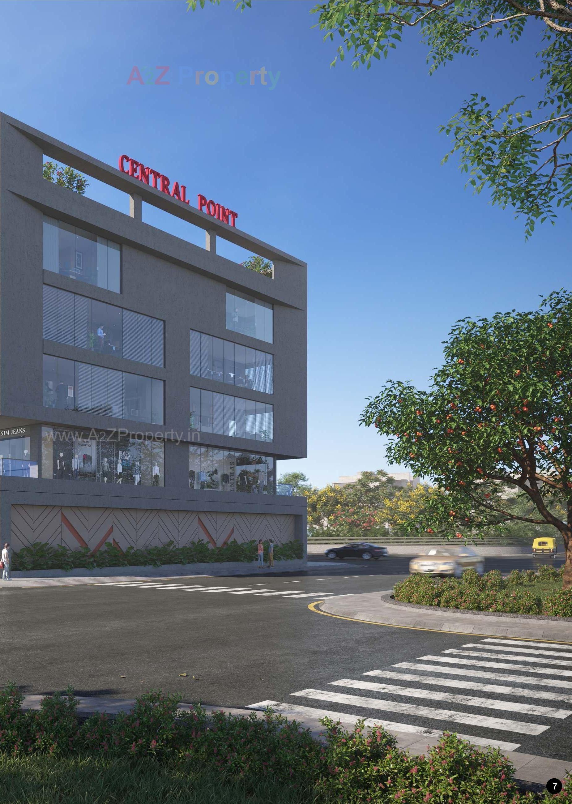 3D Elevation of real estate project Central Point located at Jamnagar, Jamnagar, Gujarat