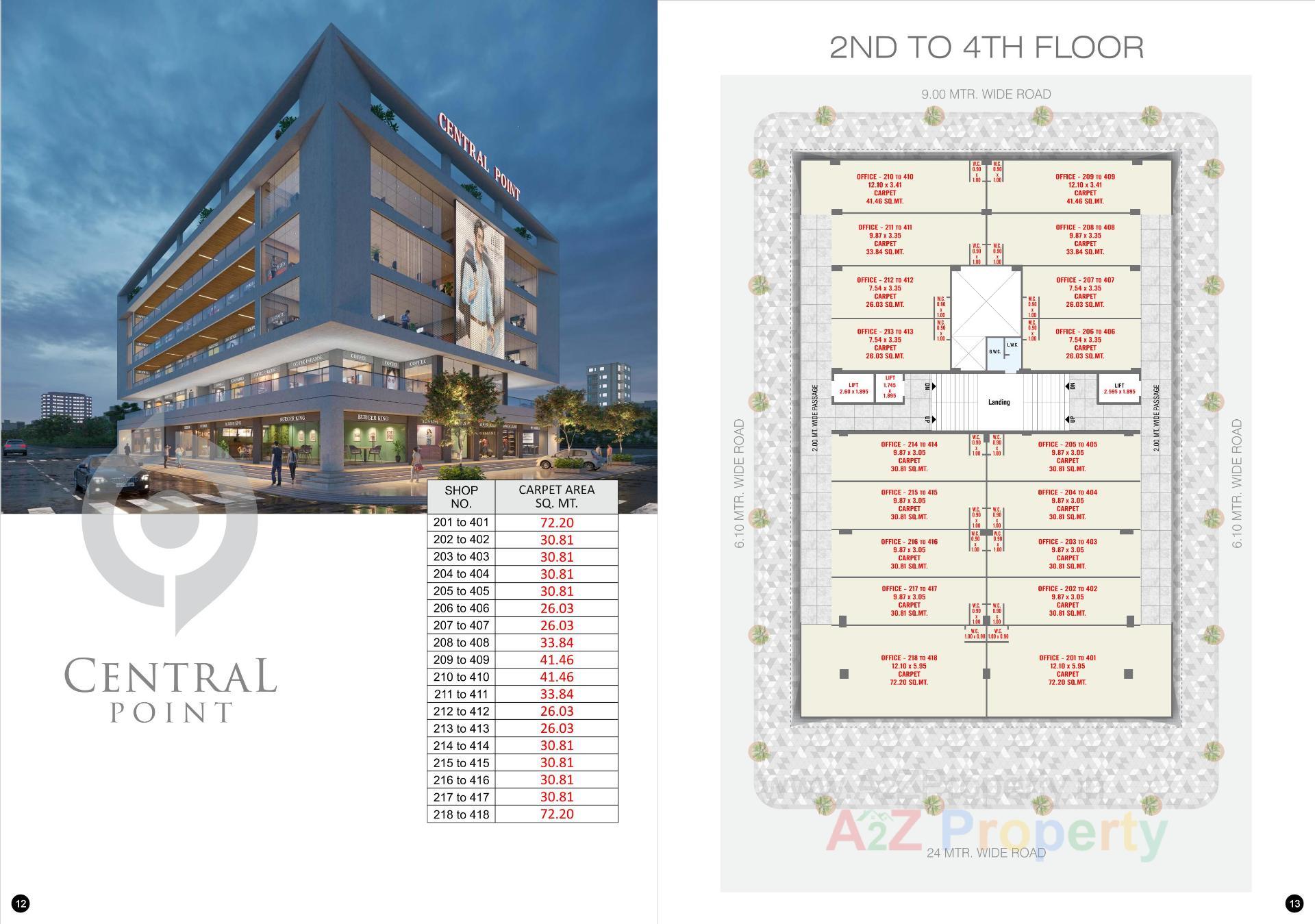 Layout of real estate project Central Point located at Jamnagar, Jamnagar, Gujarat