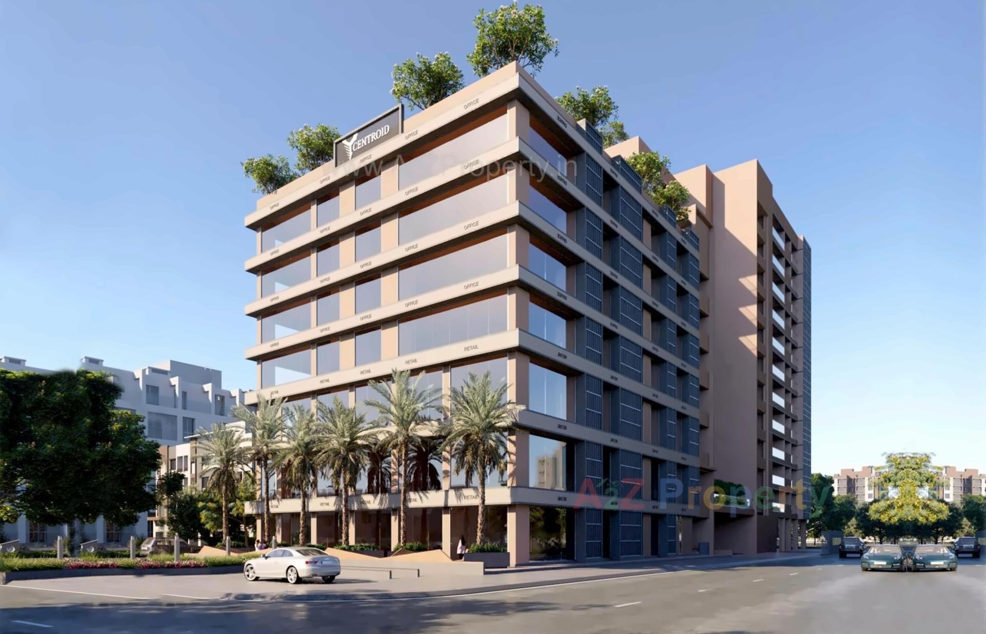 3D Elevation of real estate project Centroid Luxuria located at Jamnagar, Jamnagar, Gujarat