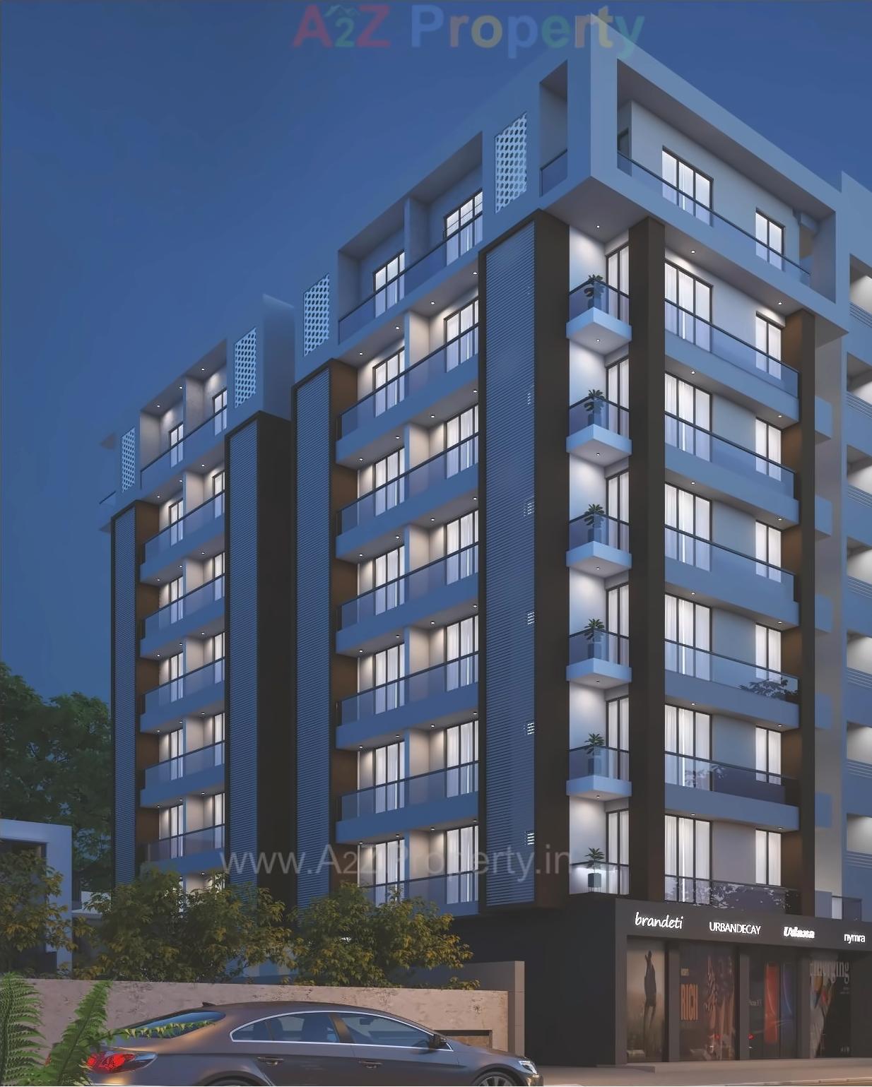 3D Elevation of real estate project Divyam Mangal located at Jamnagar, Jamnagar, Gujarat