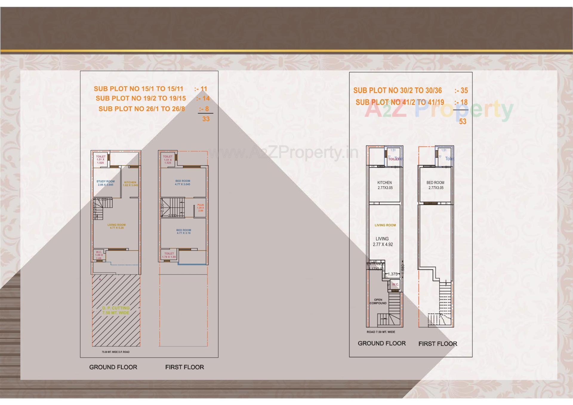 Layout of real estate project Gopalnagar located at Jamnagar, Jamnagar, Gujarat