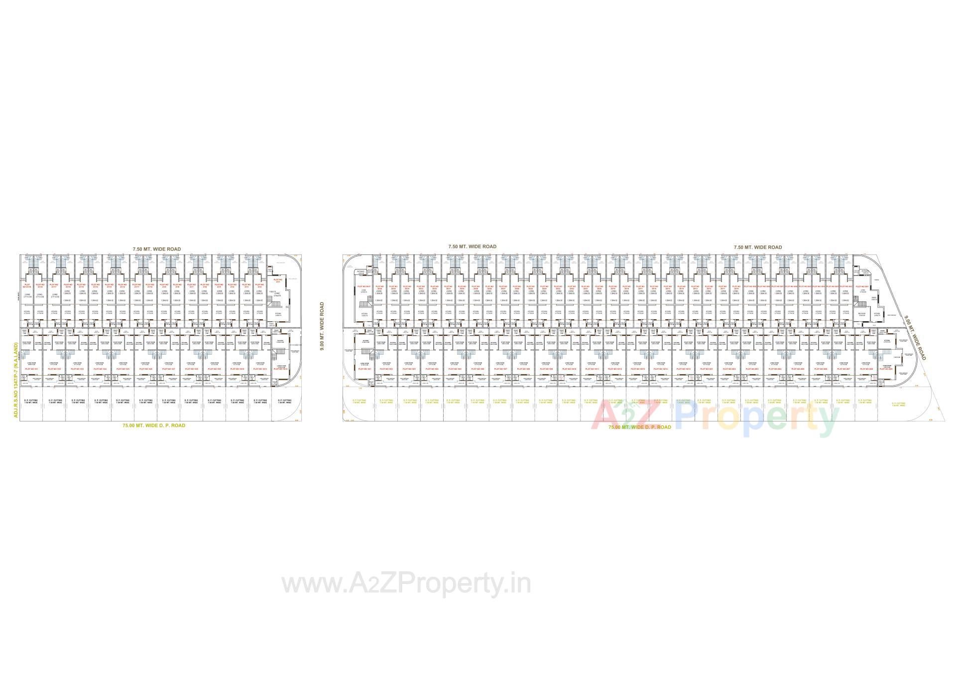 Layout of real estate project Gopalnagar located at Jamnagar, Jamnagar, Gujarat