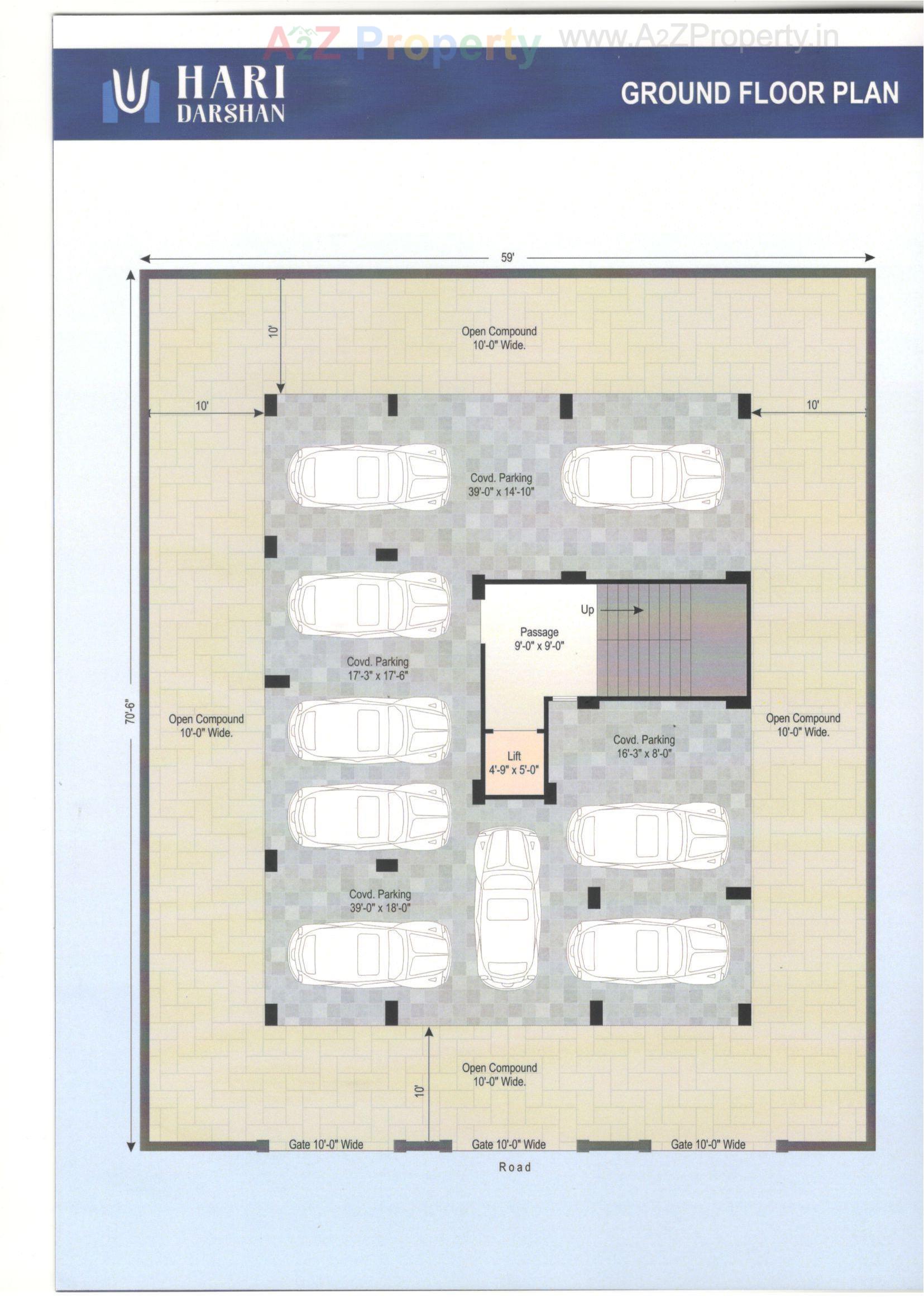 Layout of real estate project Hari Darshan located at Jamnagar, Jamnagar, Gujarat