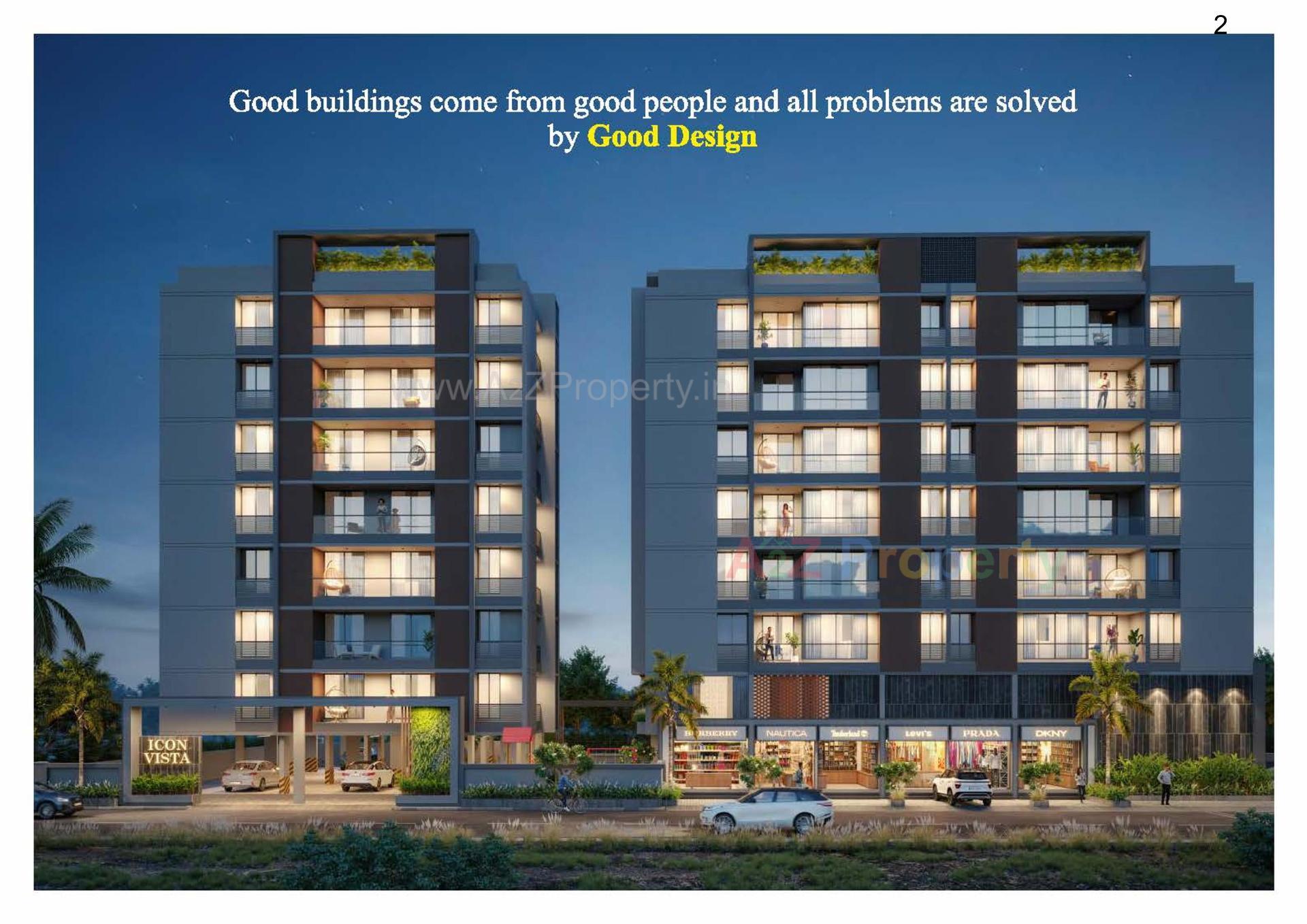 3D Elevation of real estate project Icon Vista located at Jamnagar, Jamnagar, Gujarat