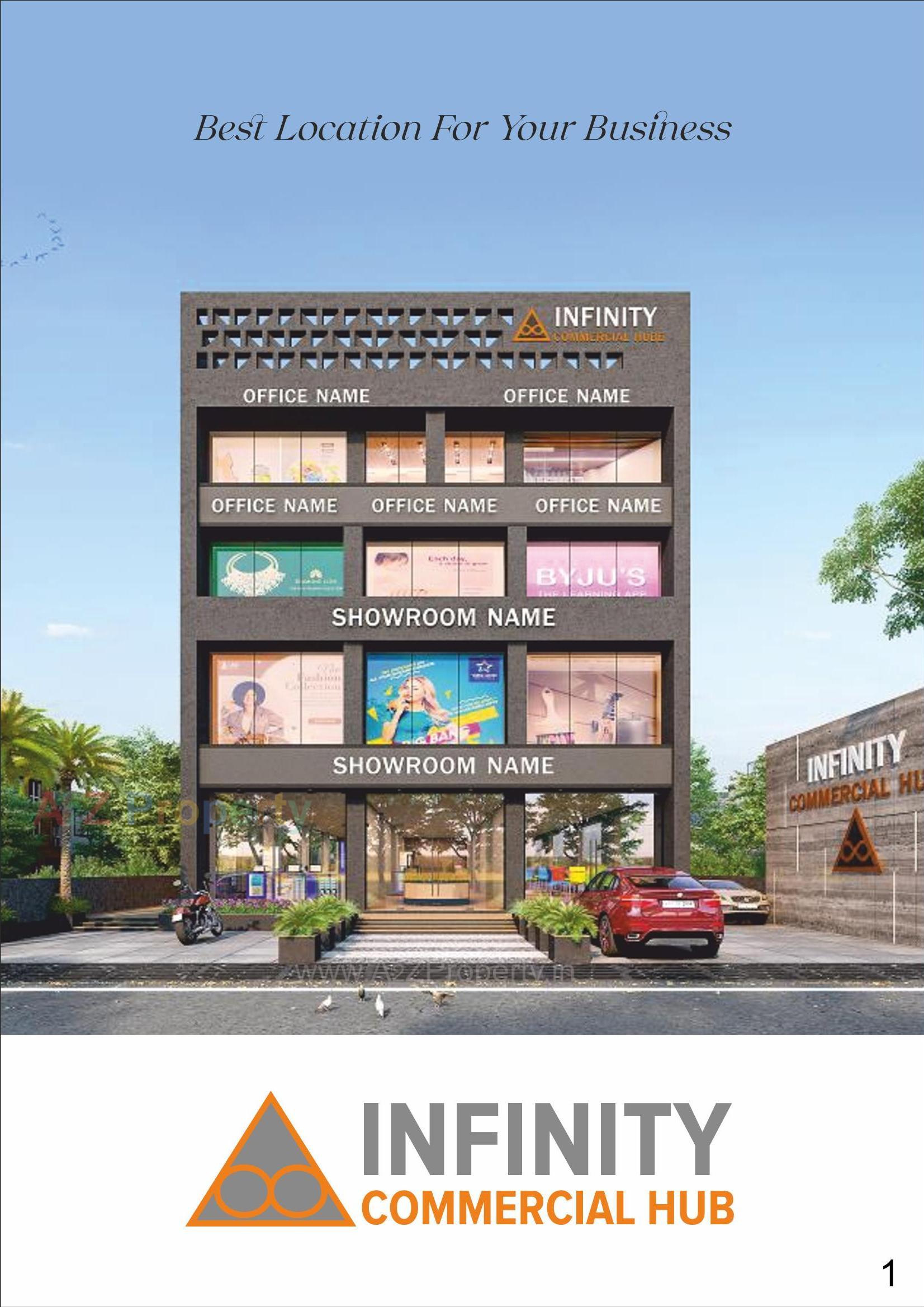 3D Elevation of real estate project Infinity  Hub located at Jamnagar, Jamnagar, Gujarat