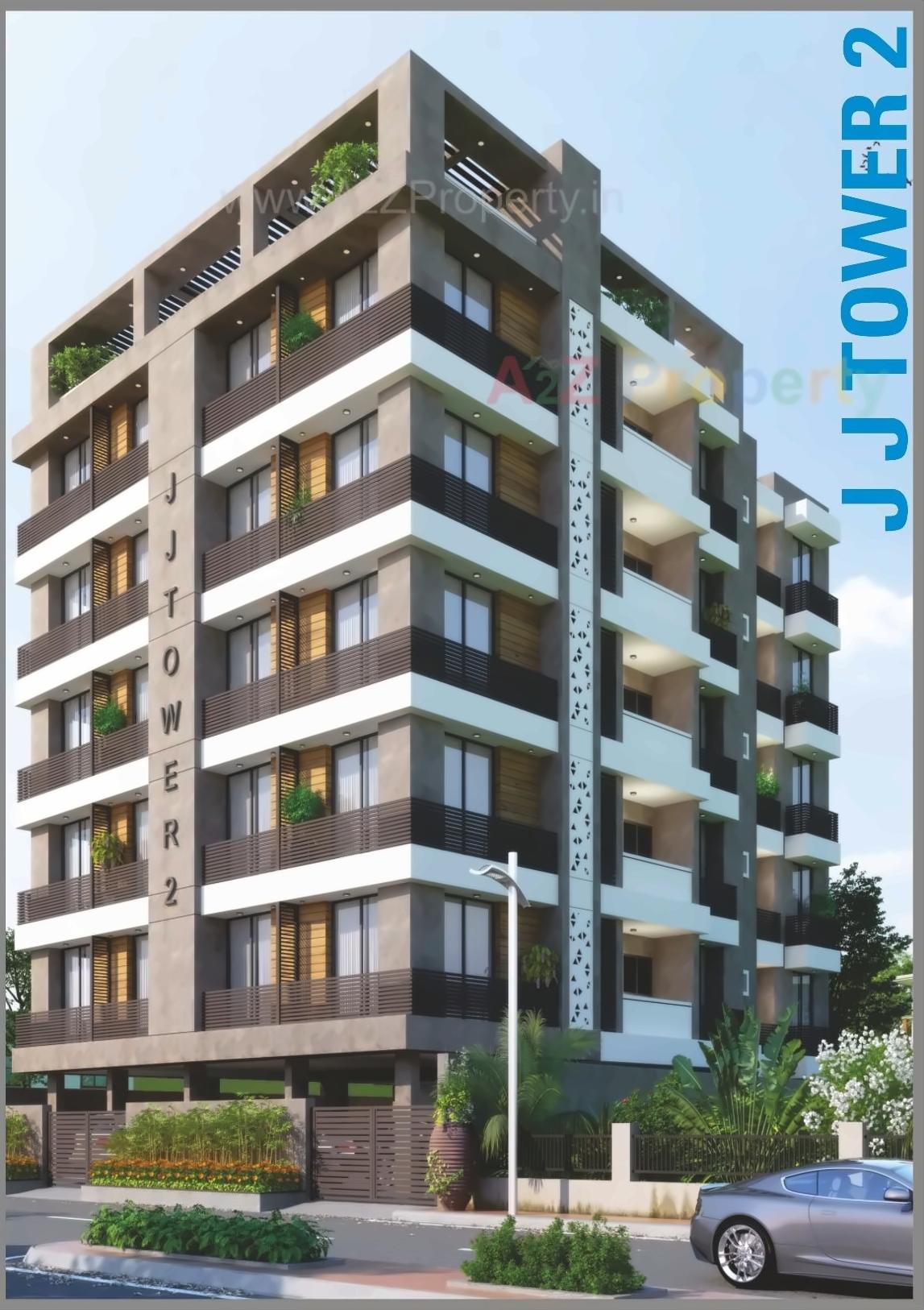 3D Elevation of real estate project J J Tower located at Jamnagar, Jamnagar, Gujarat