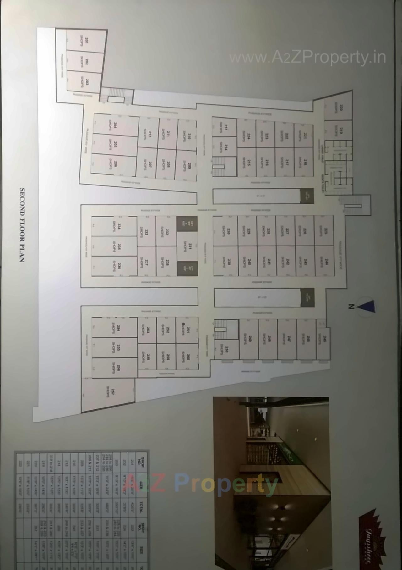 Layout of real estate project Jay Shree Market located at Jamnagar, Jamnagar, Gujarat