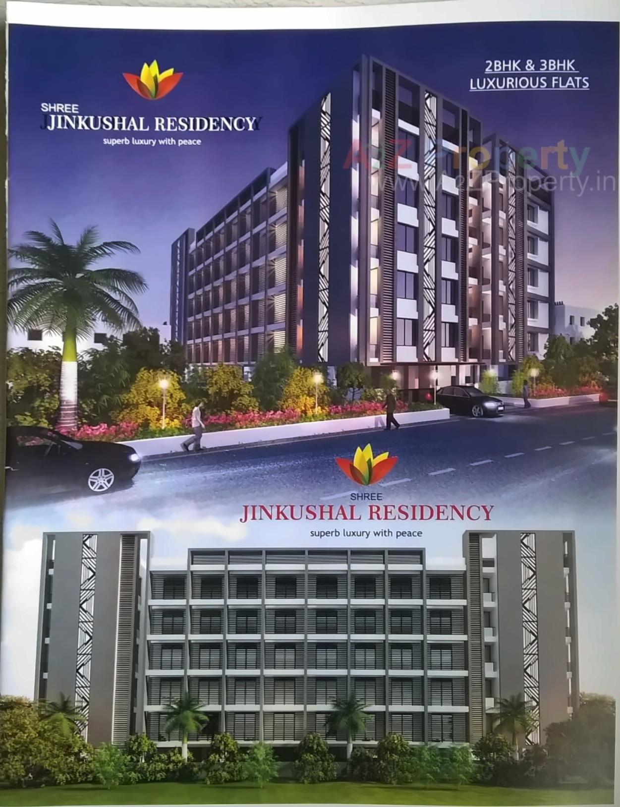 3D Elevation of real estate project Jinkushal Residency located at Jamnagar, Jamnagar, Gujarat