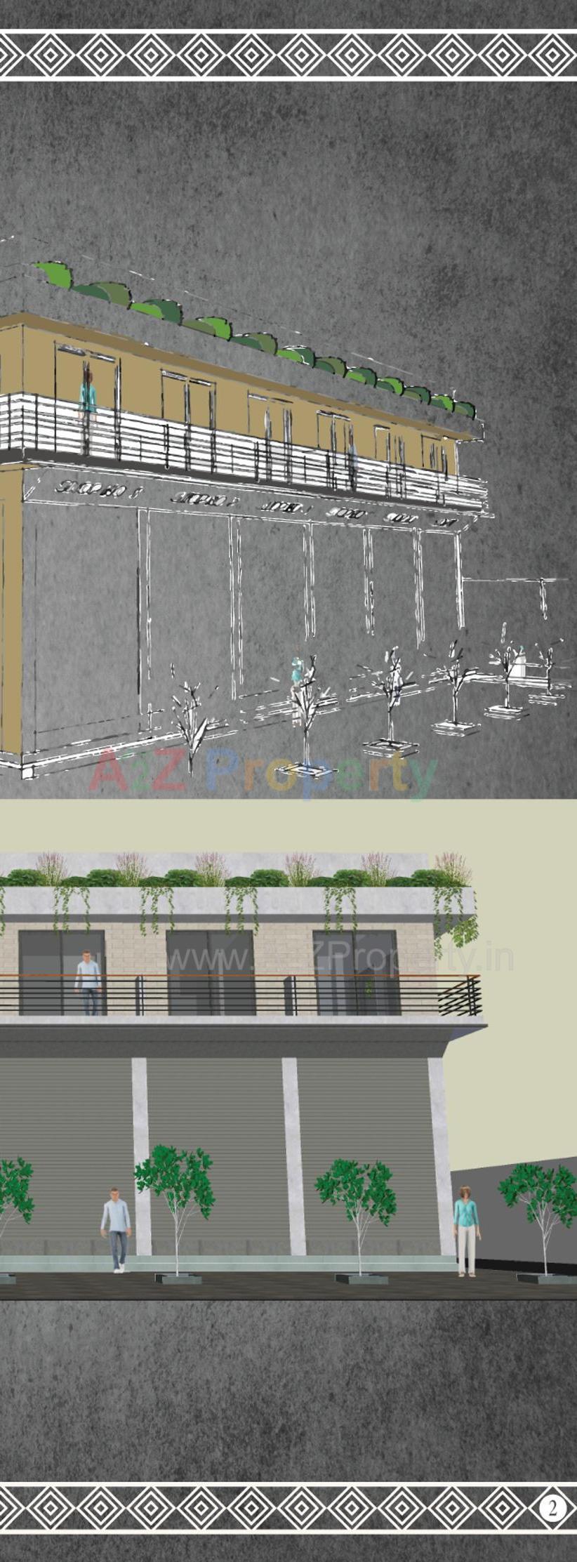 3D Elevation of real estate project Keshav Square located at Bedi--bander-road, Jamnagar, Gujarat