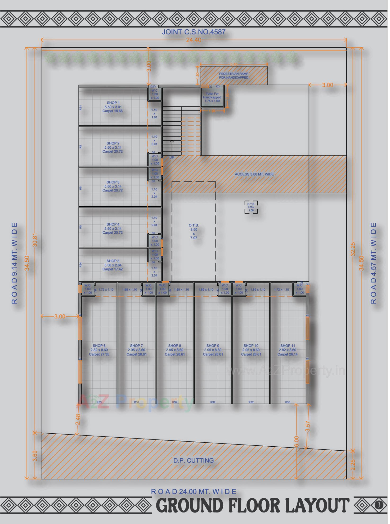 Layout of real estate project Keshav Square located at Bedi--bander-road, Jamnagar, Gujarat