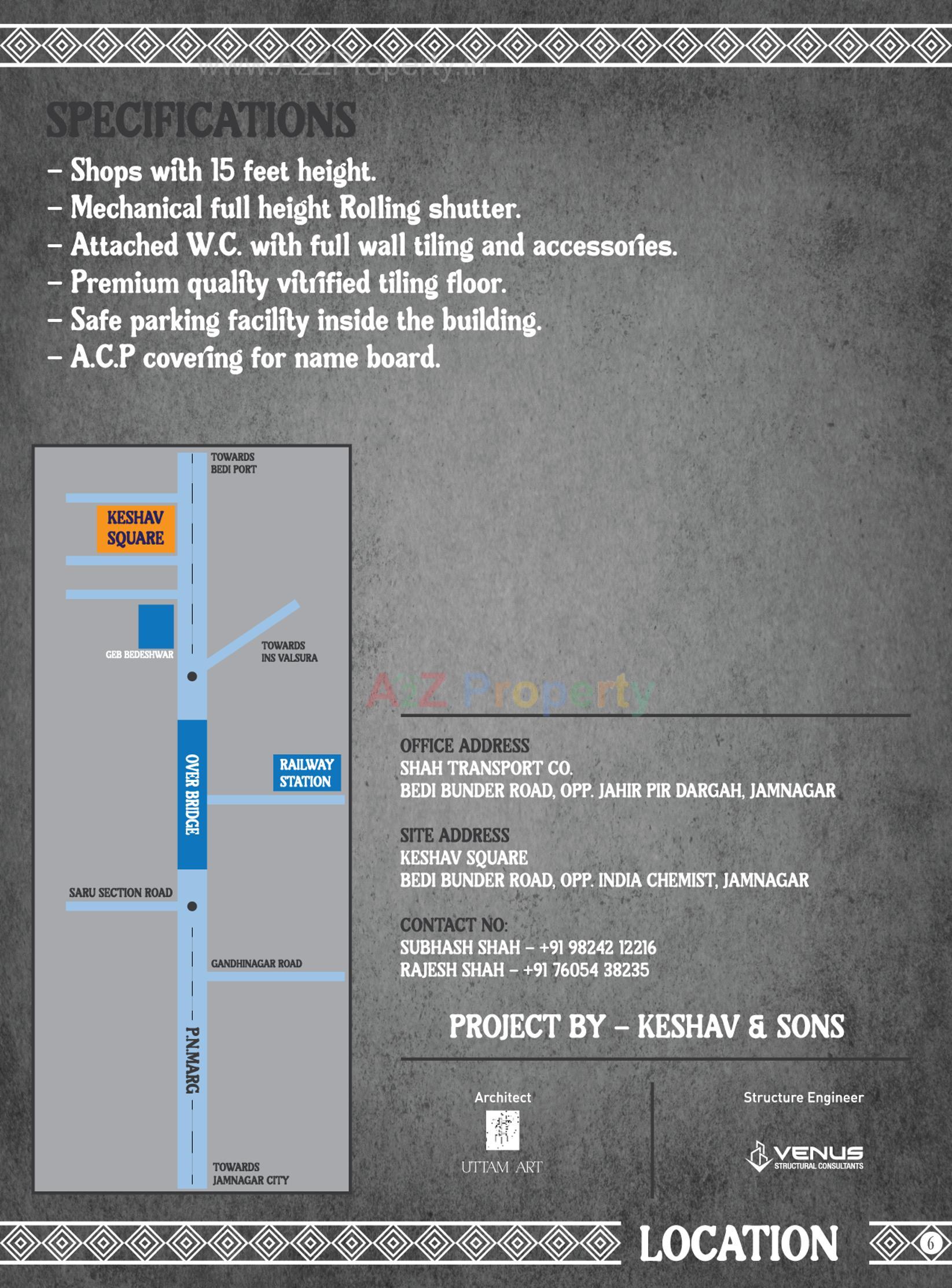  of real estate project Keshav Square located at Bedi--bander-road, Jamnagar, Gujarat