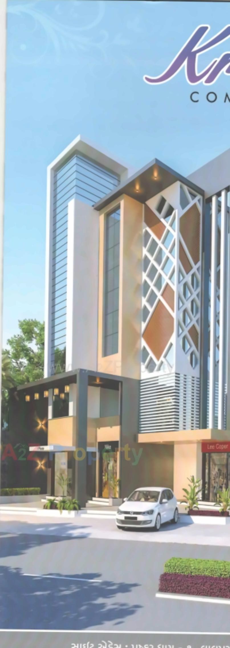 3D Elevation of real estate project Krish Complex located at Jamnagar, Jamnagar, Gujarat