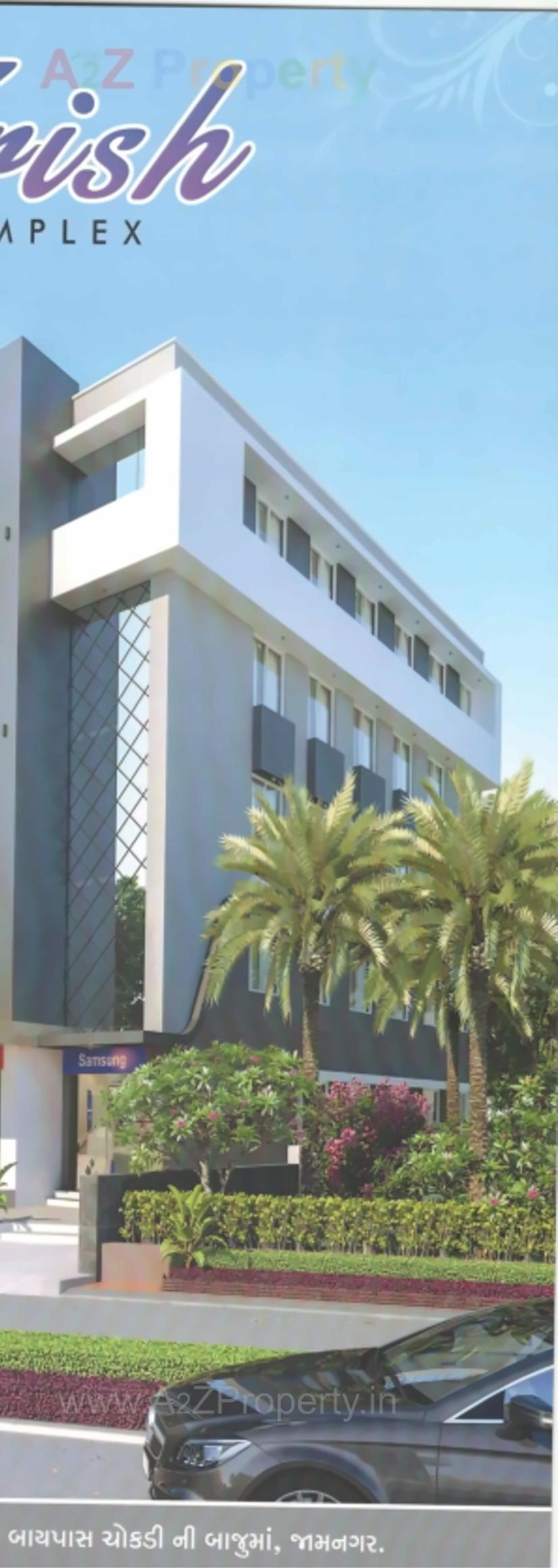 3D Elevation of real estate project Krish Complex located at Jamnagar, Jamnagar, Gujarat