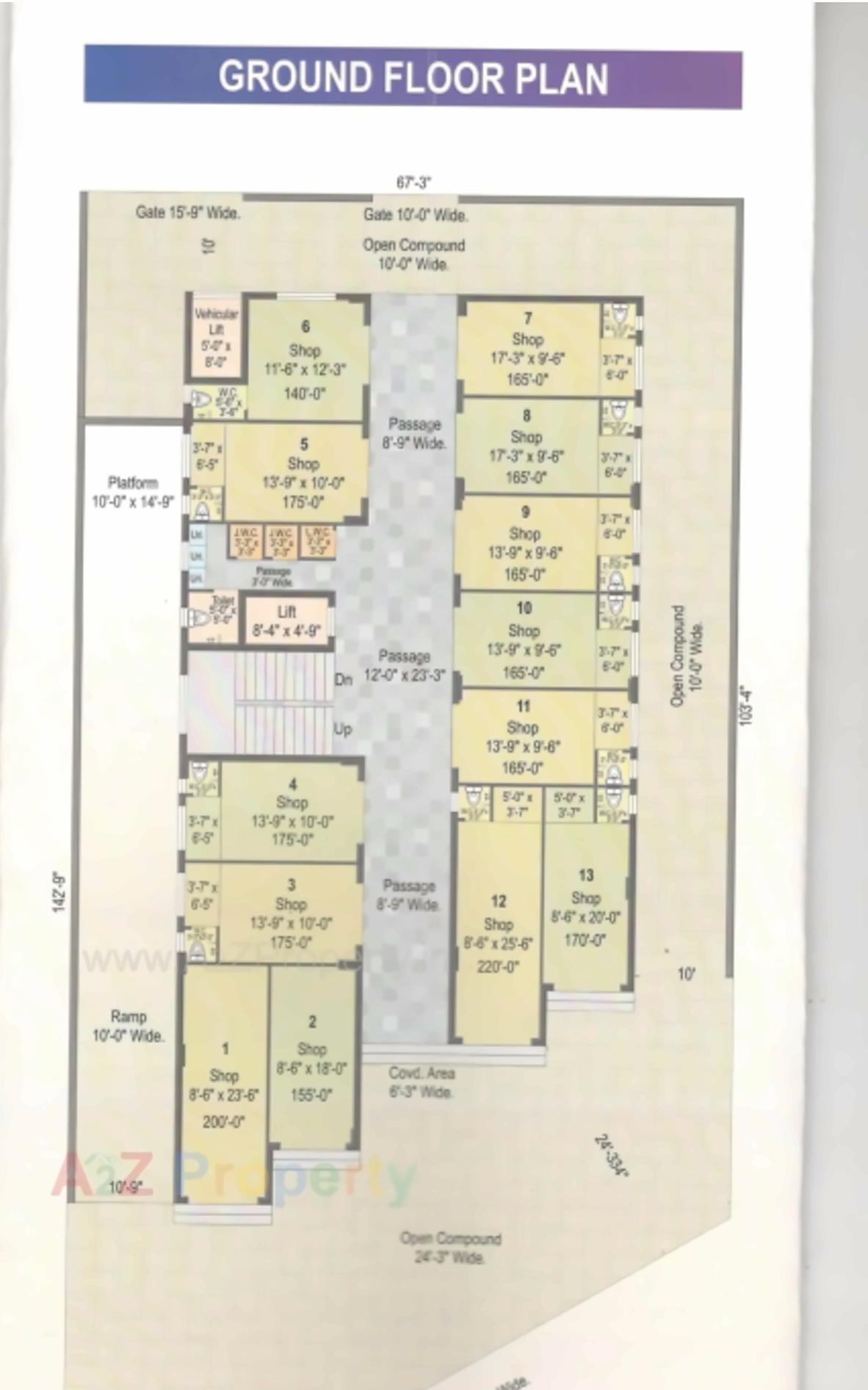 Layout of real estate project Krish Complex located at Jamnagar, Jamnagar, Gujarat