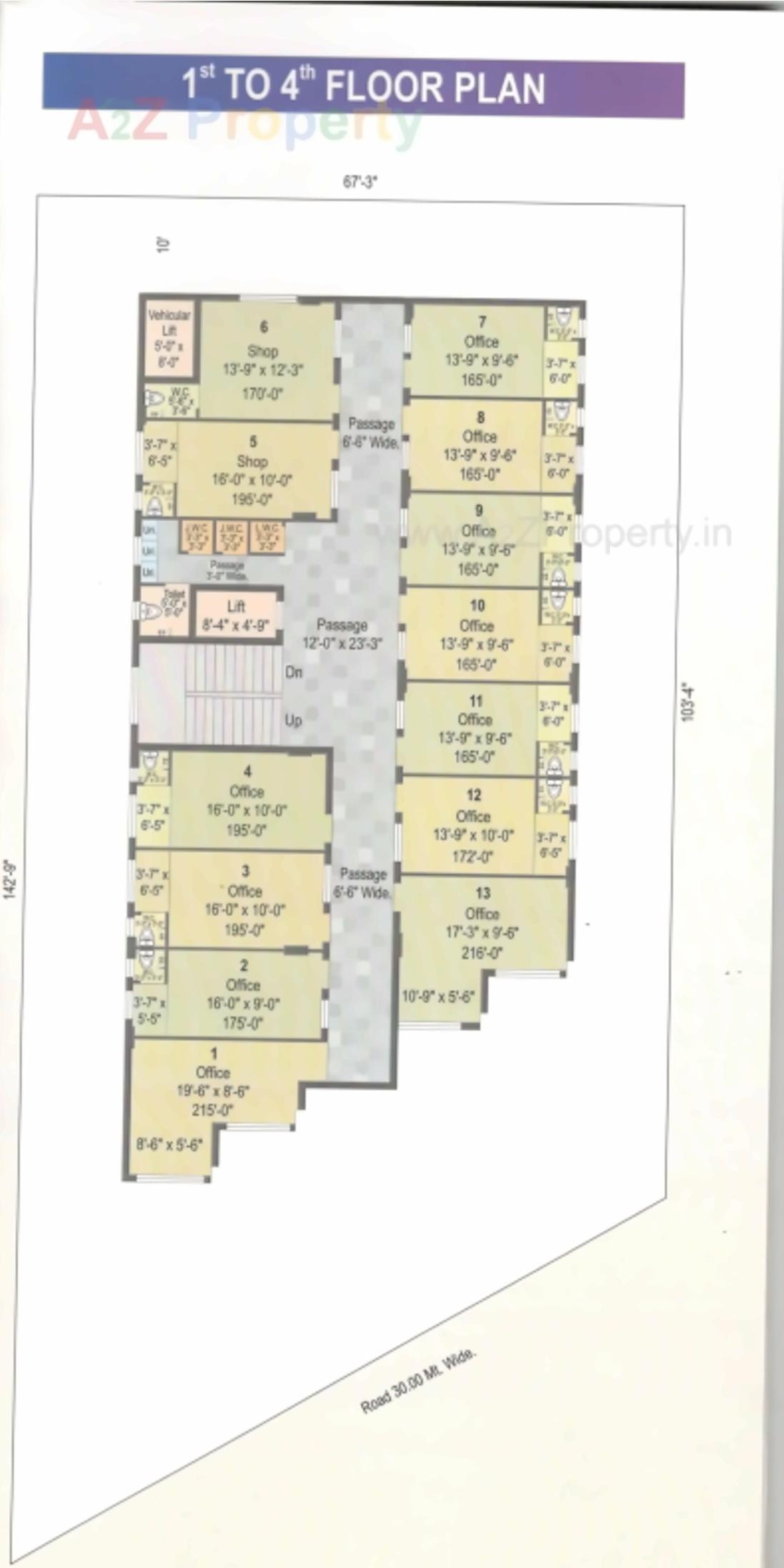 Layout of real estate project Krish Complex located at Jamnagar, Jamnagar, Gujarat