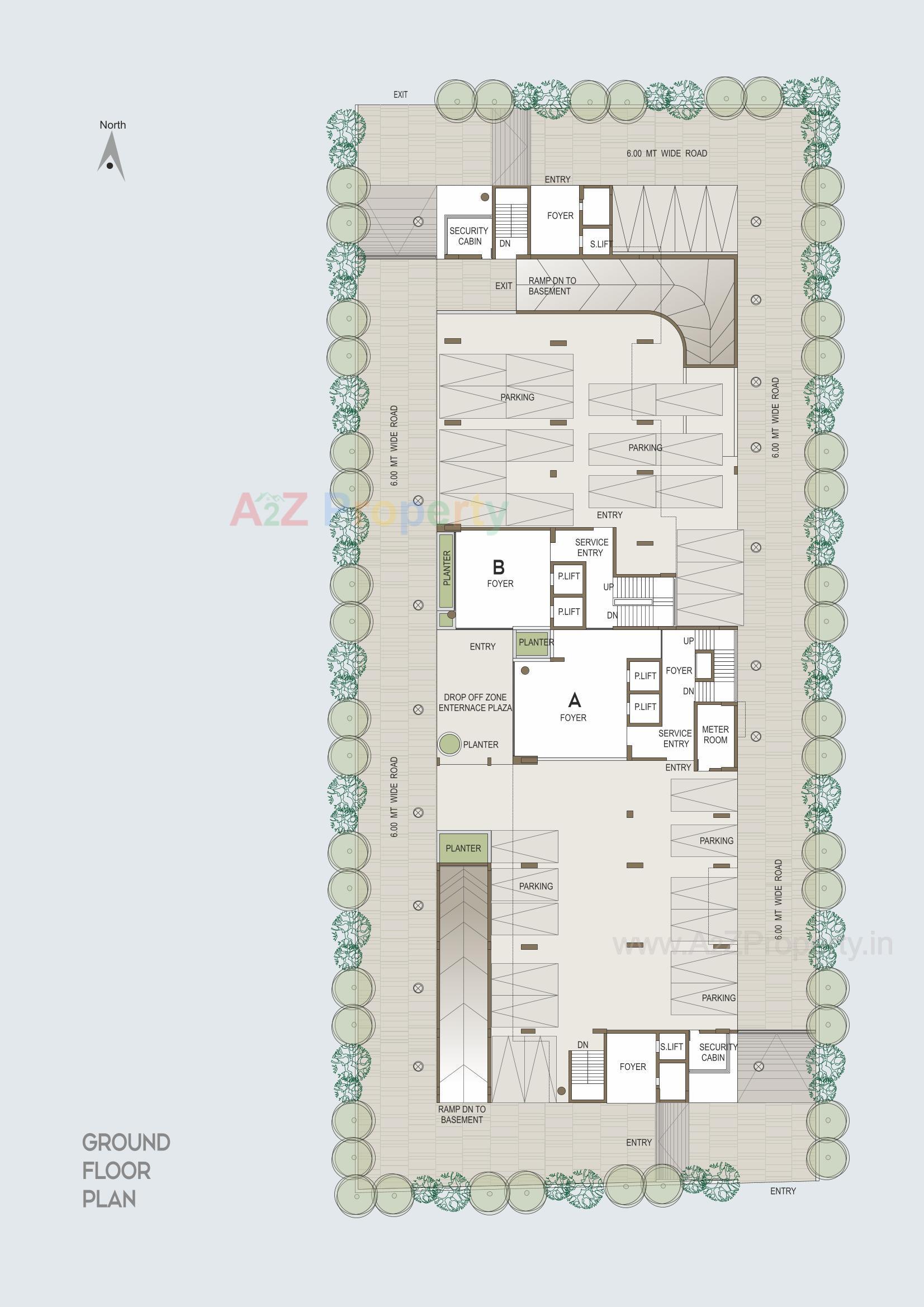 Layout of real estate project Madhav Skyline located at Jamnagar, Jamnagar, Gujarat