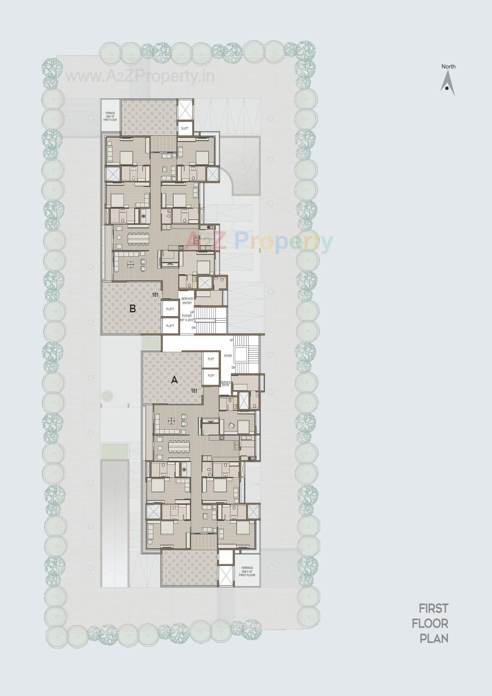 Layout of real estate project Madhav Skyline located at Jamnagar, Jamnagar, Gujarat