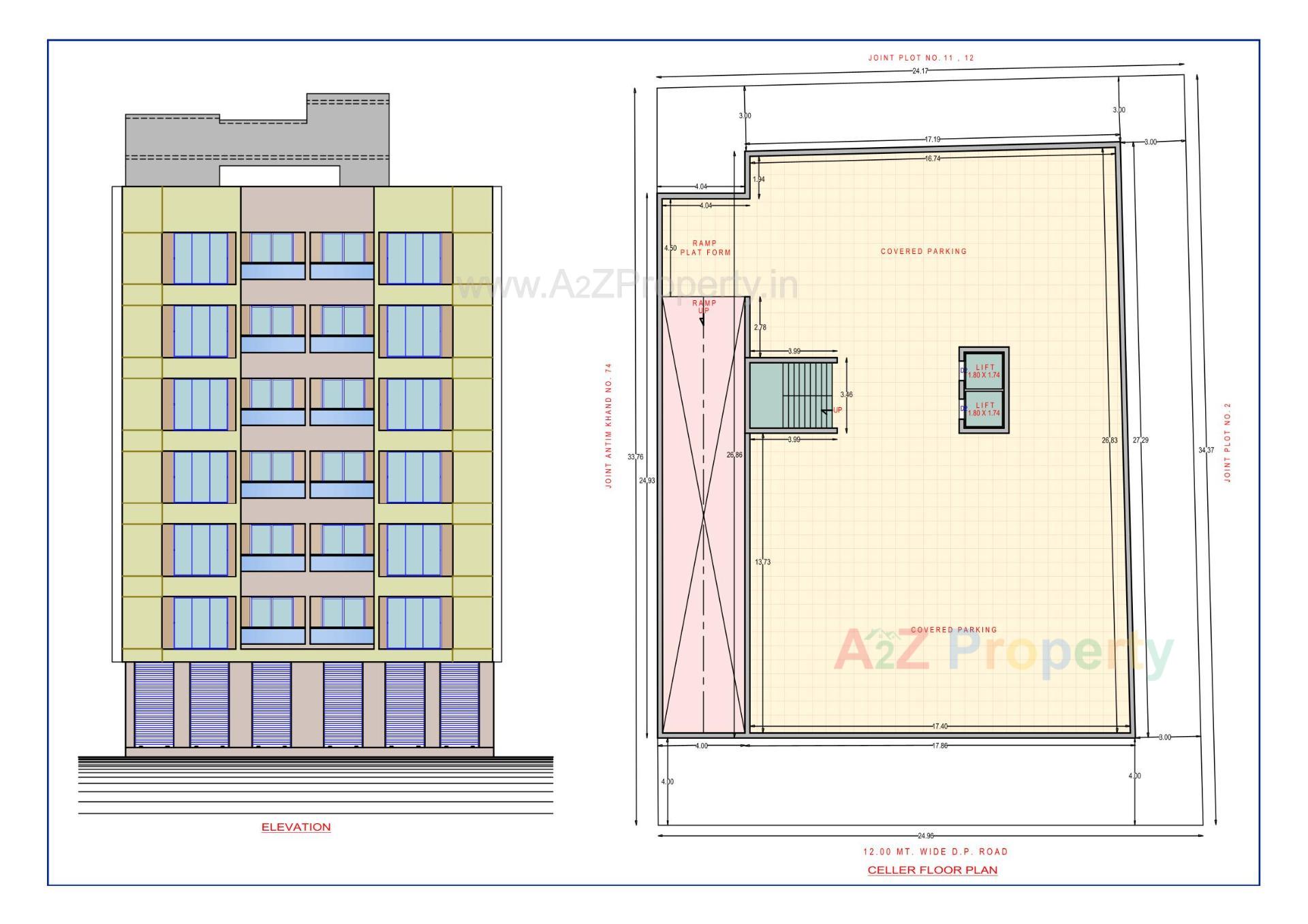 Layout of real estate project Mahavir Residency located at Vibhapar, Jamnagar, Gujarat