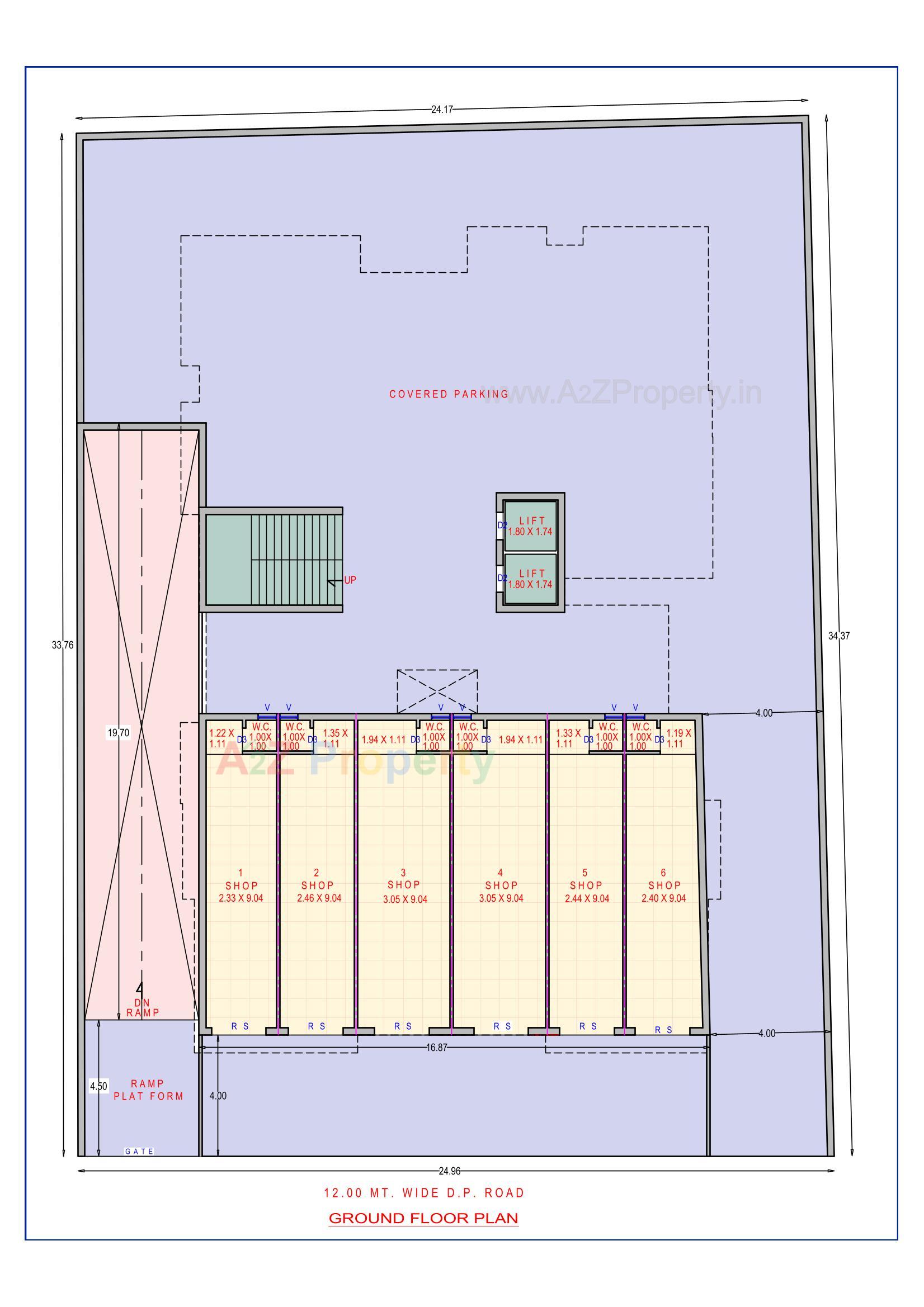 Layout of real estate project Mahavir Residency located at Vibhapar, Jamnagar, Gujarat