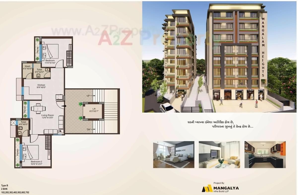 Layout of real estate project Mangalam Heights 0 located at Jamnagar, Jamnagar, Gujarat