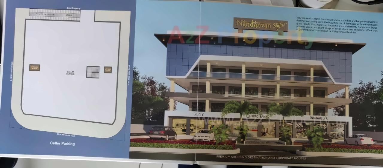 3D Elevation of real estate project Nandanvan Styles located at Jamnagar, Jamnagar, Gujarat