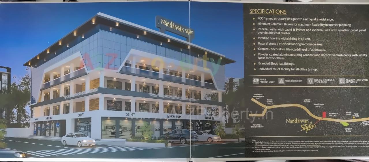 3D Elevation of real estate project Nandanvan Styles located at Jamnagar, Jamnagar, Gujarat