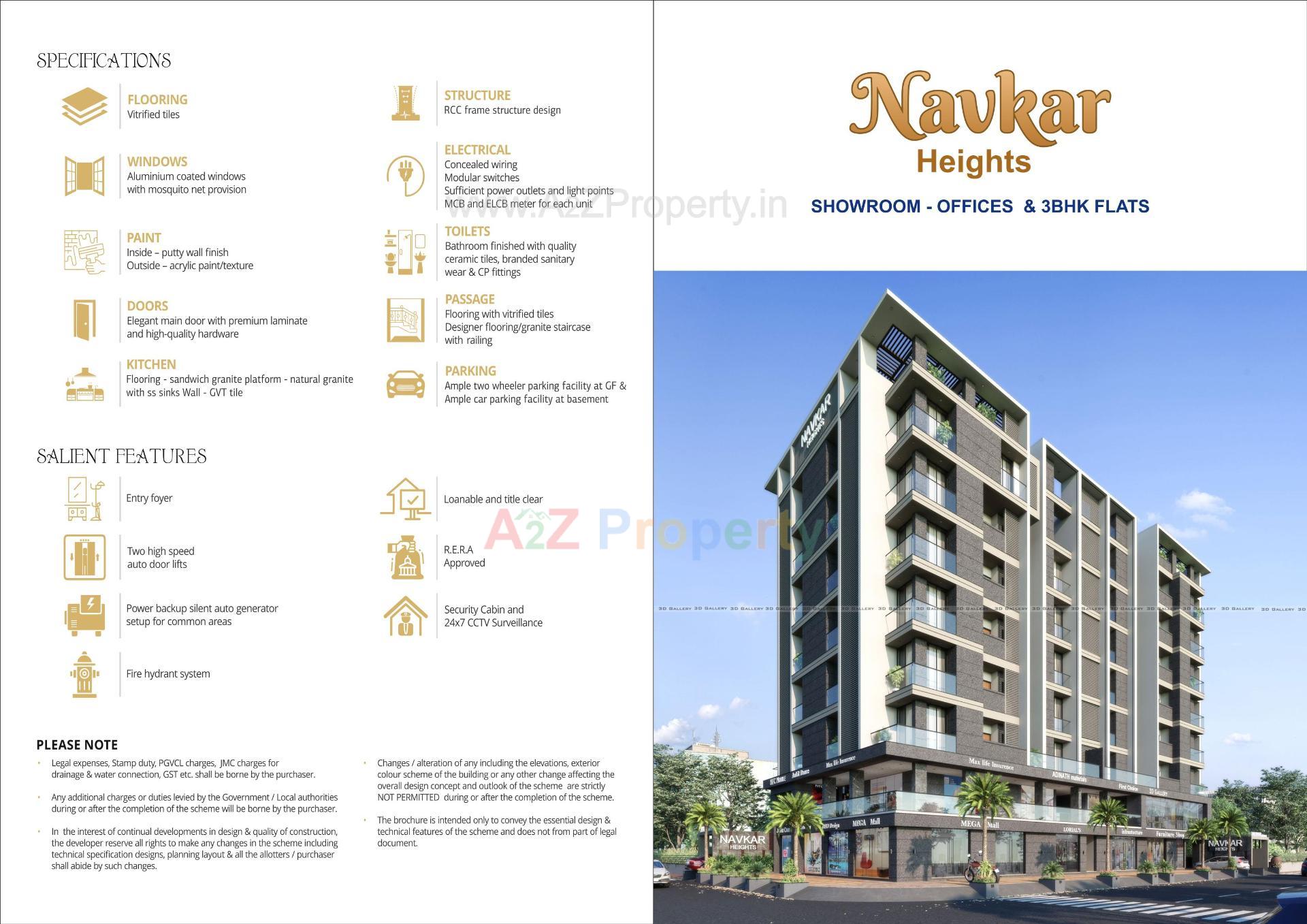  of real estate project Navkar Heights located at Vibhapar, Jamnagar, Gujarat